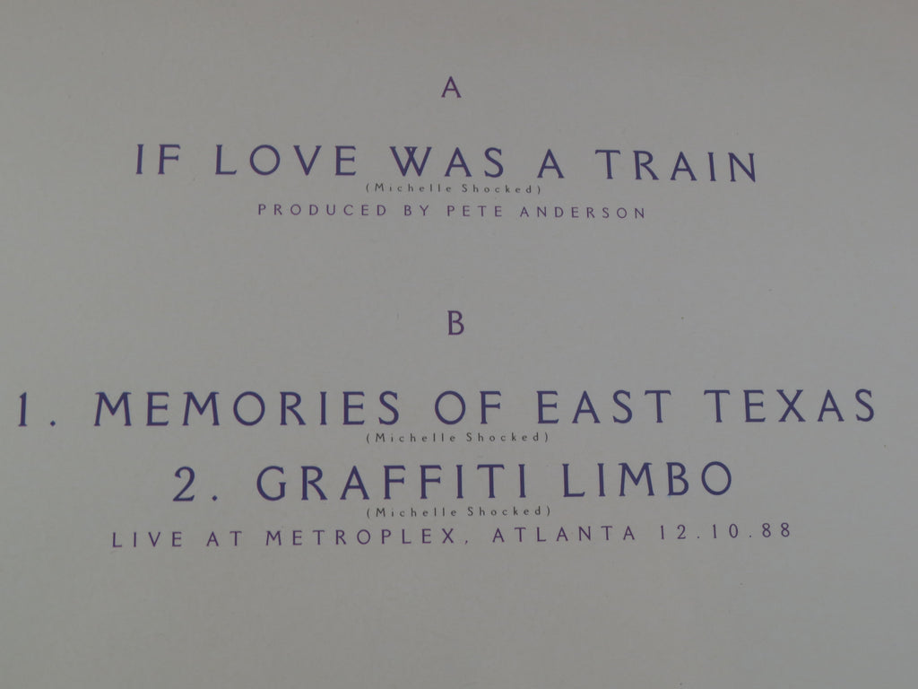 Michelle Shocked – If Love Was a Train (1988) Vinyl EP