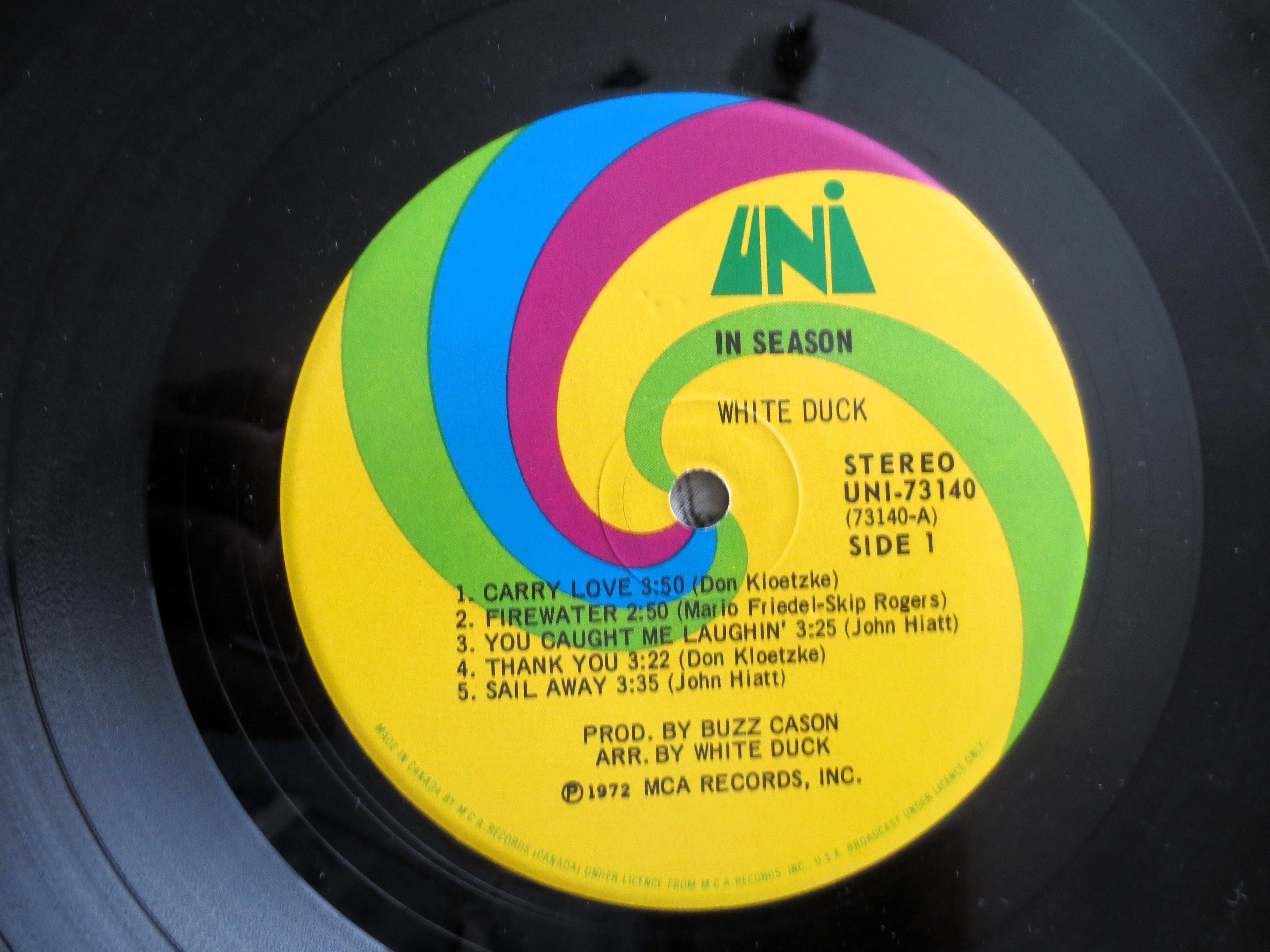 White Duck – In Season (1973) Vinyl LP