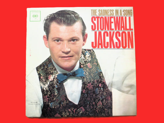 STONEWALL JACKSON, The Sadness in a Song, Vintage Album, 1962 Record, Vinyl Lp