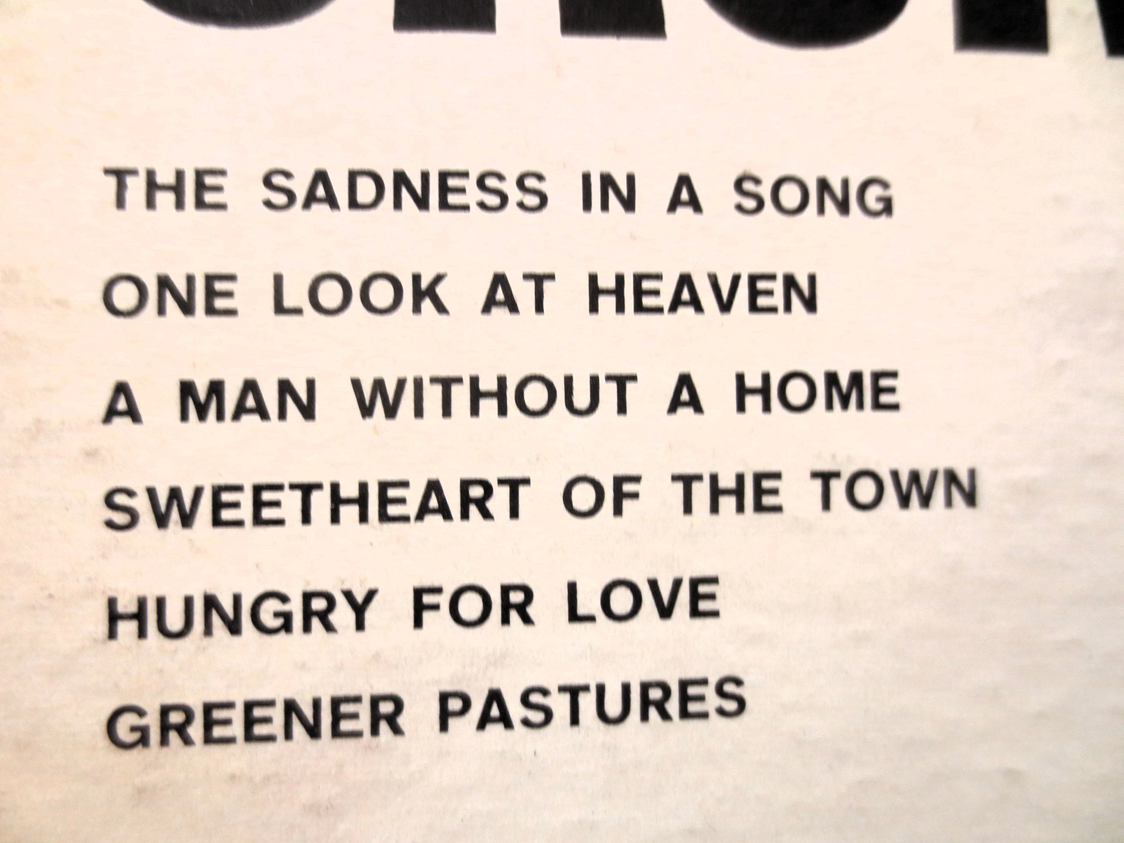 Stonewall Jackson – The Sadness in a Song (1962) Vinyl LP