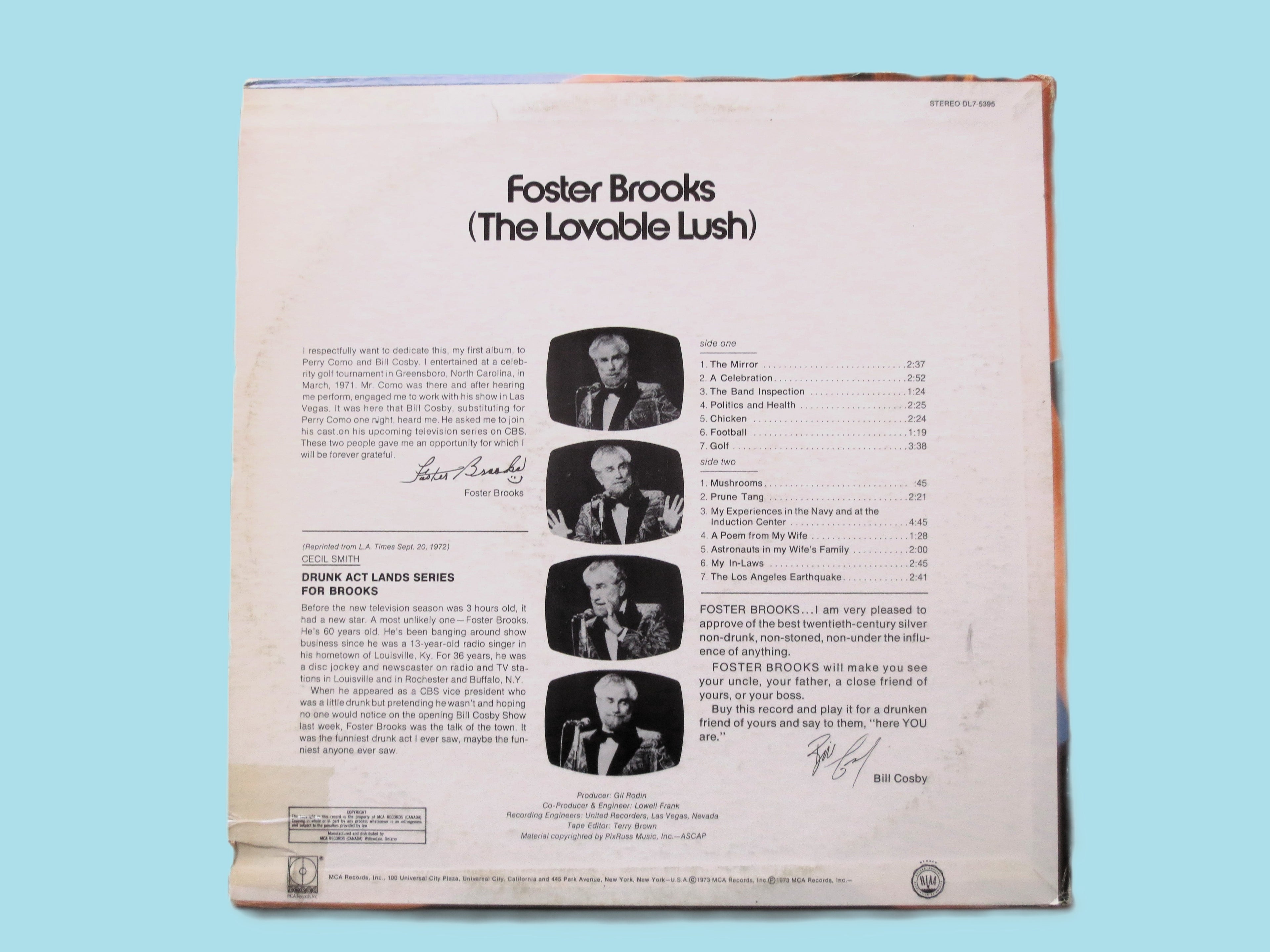 Foster Brooks – The Lovable Lush (1973) Vinyl LP