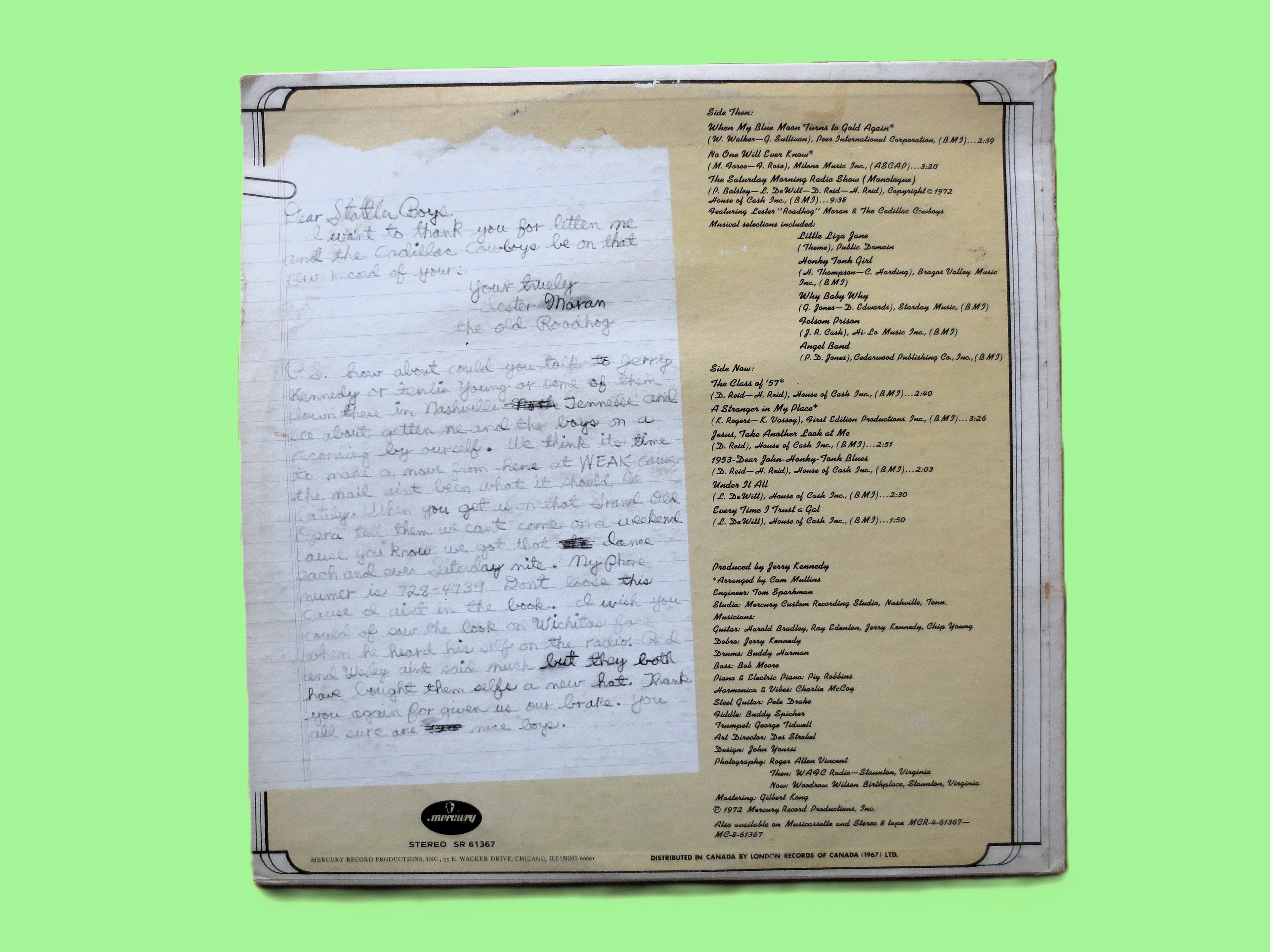 The Statler Brothers – Then and Now (1972) Vinyl LP