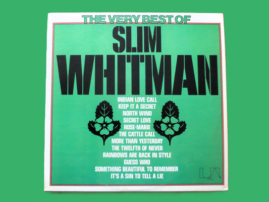 SLIM WHITMAN, The Very Best, Vintage Album, 1980 Record, Vinyl Lp
