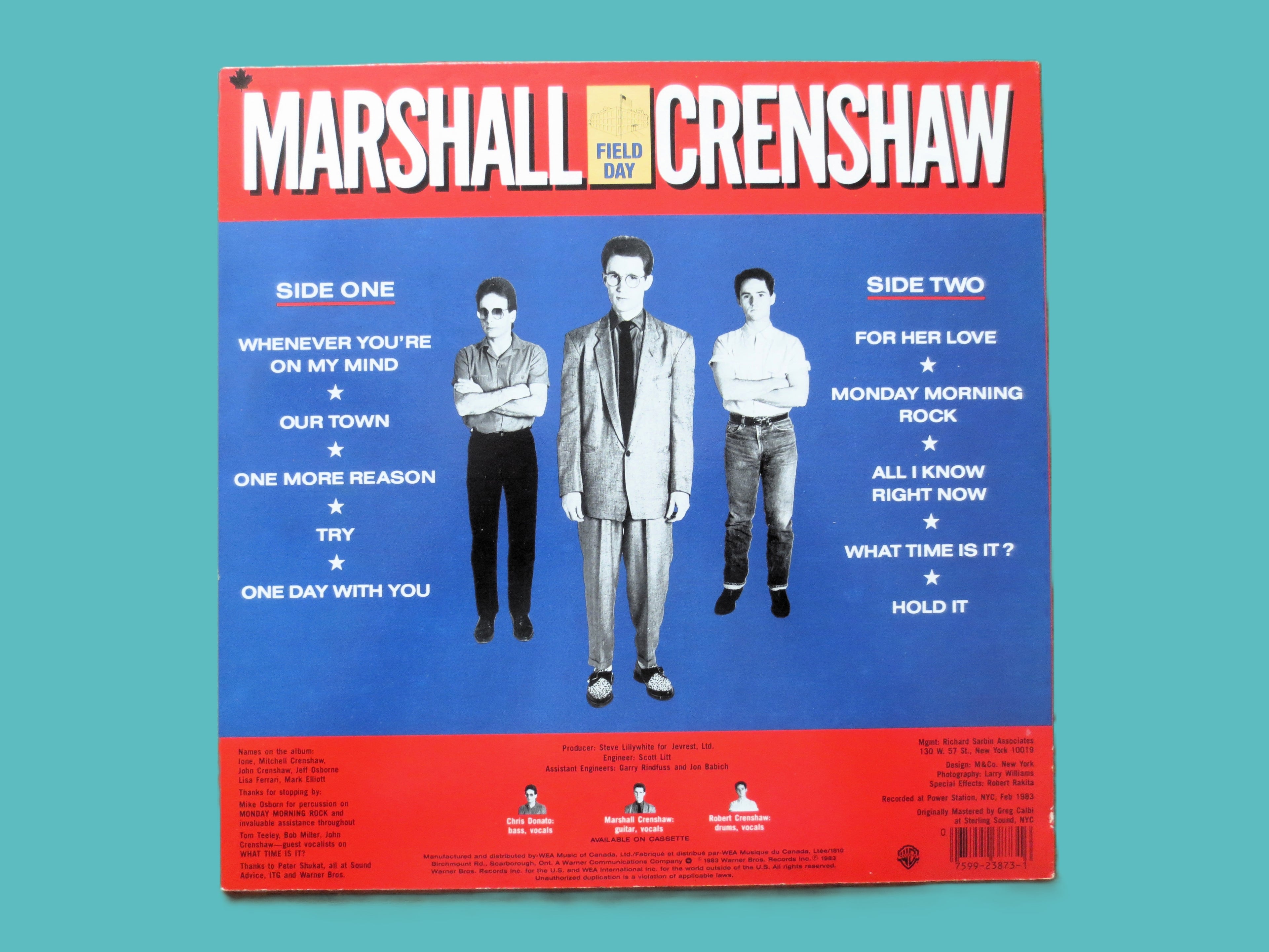Marshall Crenshaw – Field Day (1983) Vinyl LP