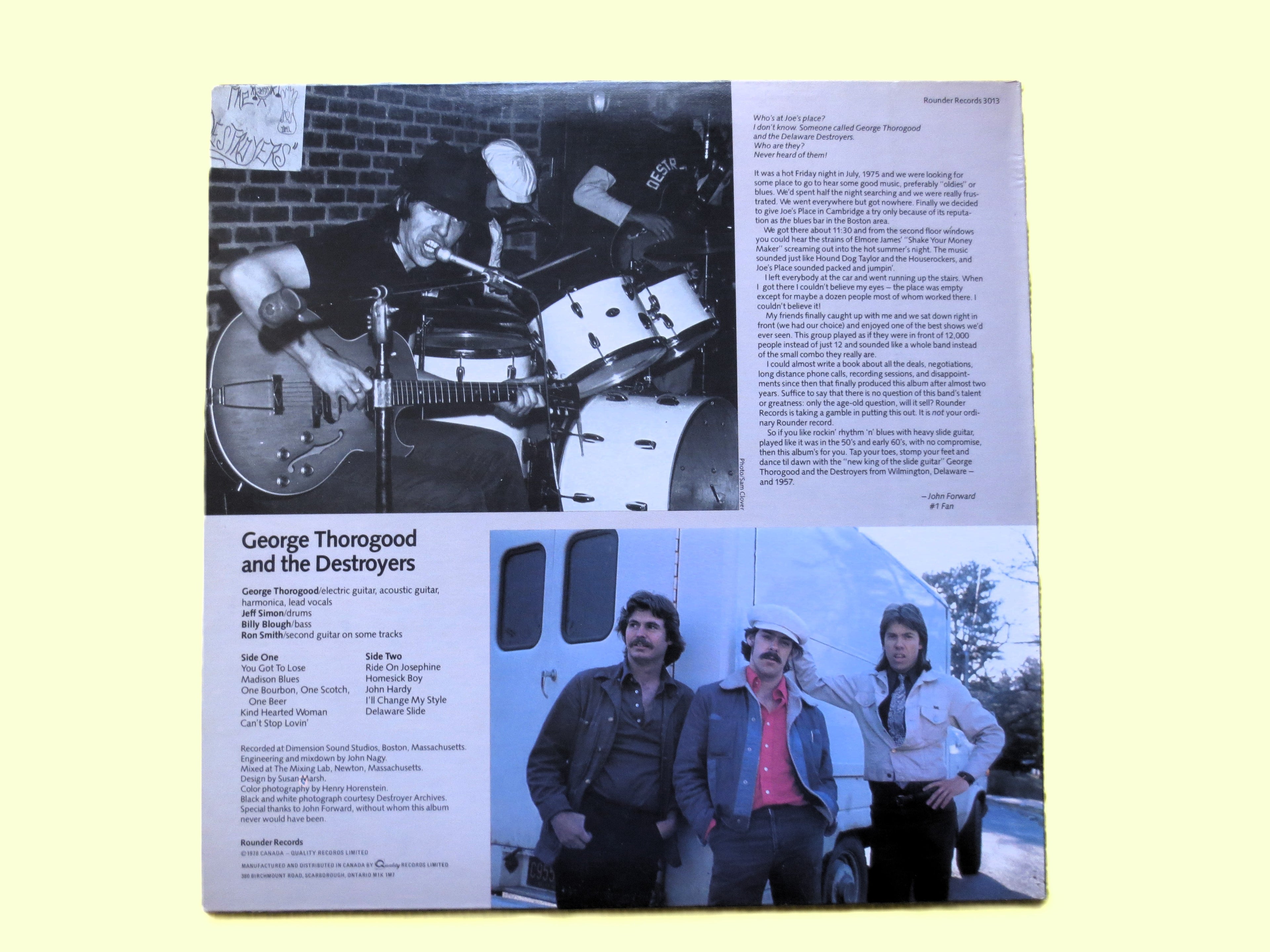 George Thorogood & the Destroyers – George Thorogood and the Destroyers (1978) Vinyl LP