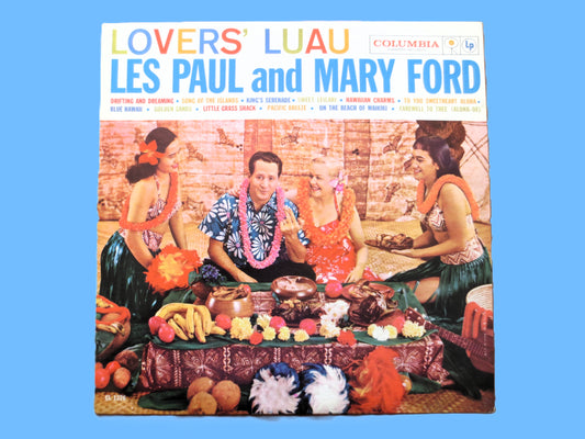 LES PAUL, Lover's Luau, Mary Ford, Vintage Album, 1959 Record, Vinyl Lp