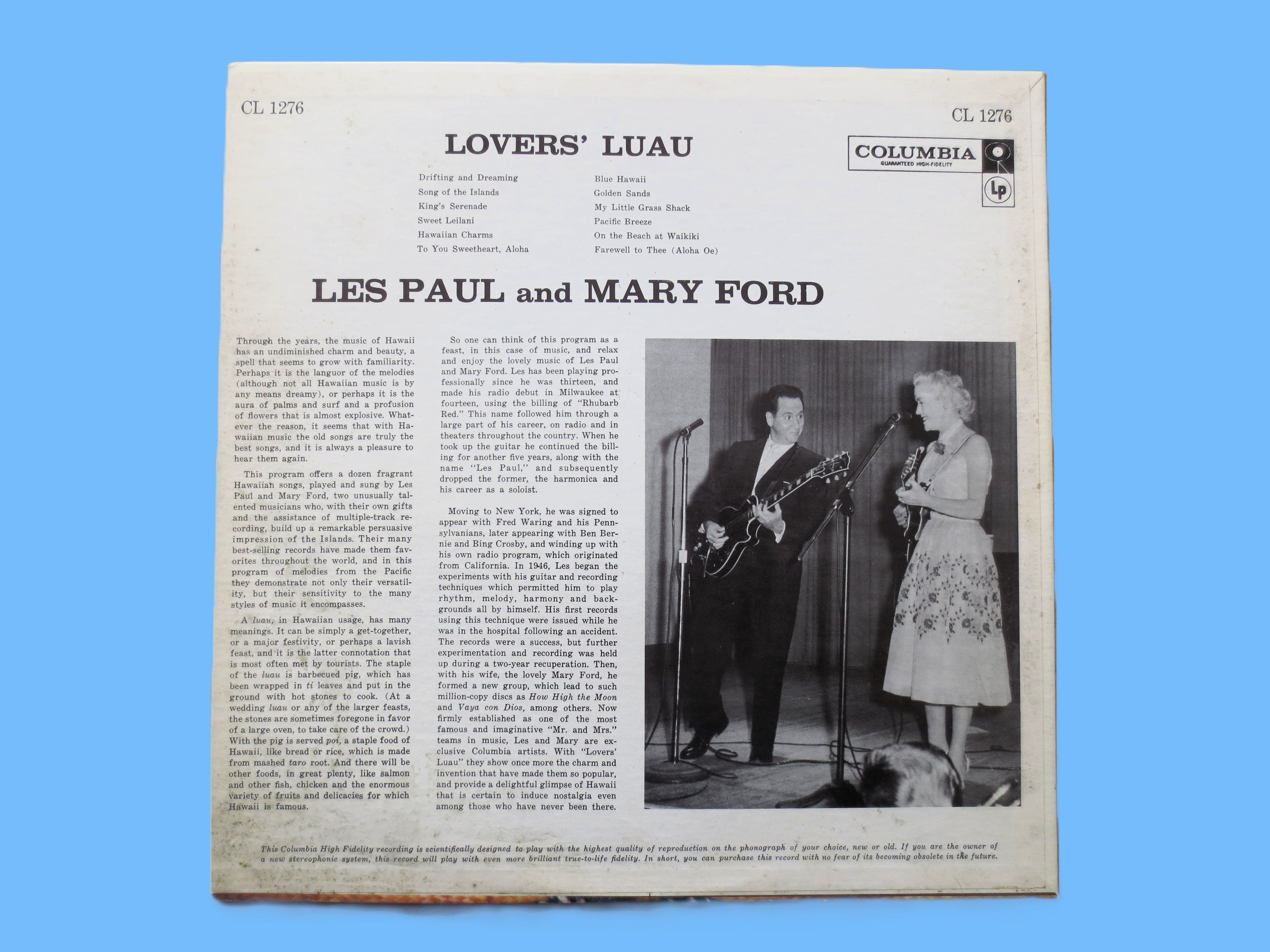 Les Paul & Mary Ford – Lover's Luau (1959) Vinyl LP