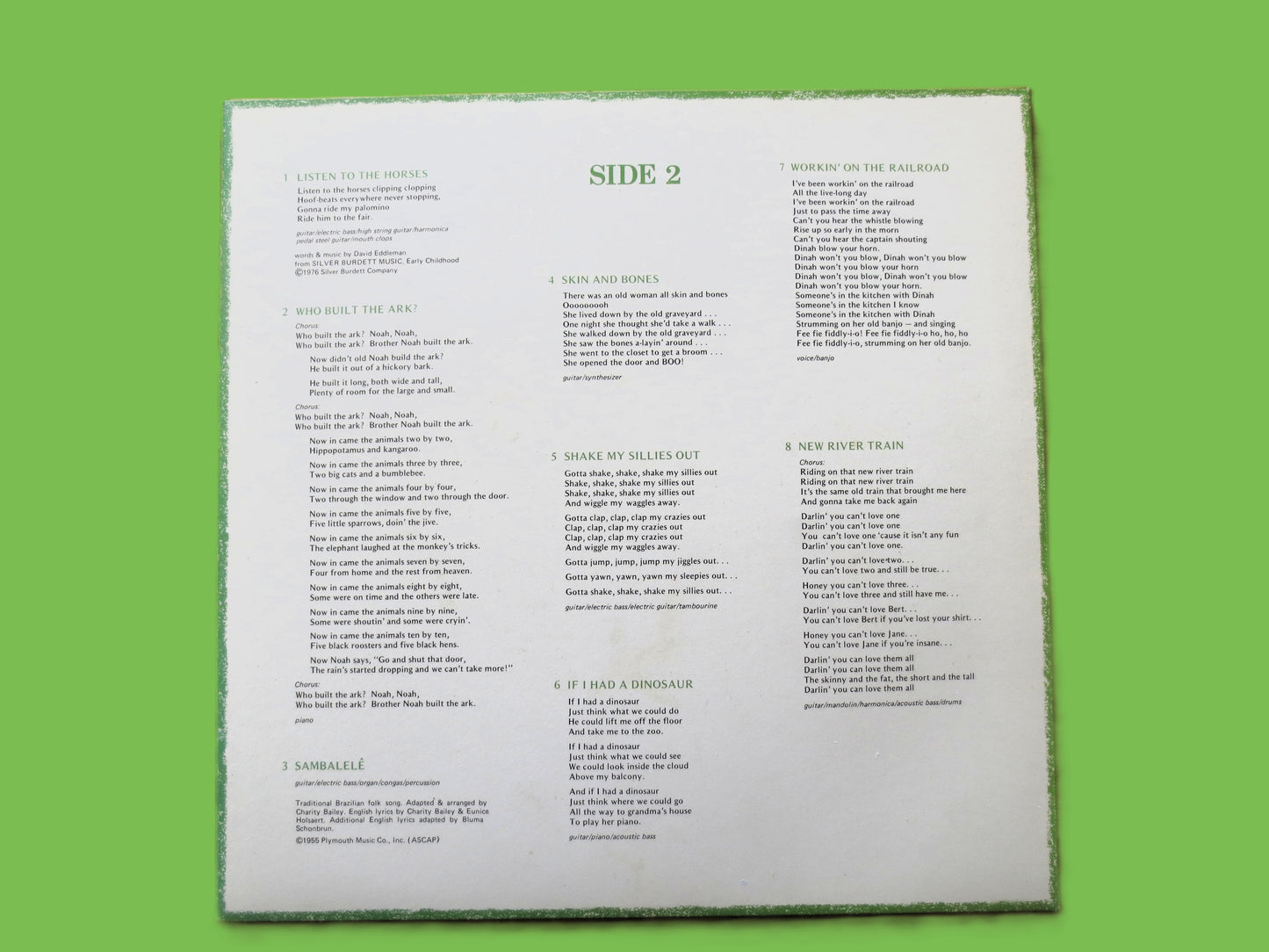 RAFFI, More SINGABLE SONGS, Children's Album, 1977 Record, Vinyl Lp