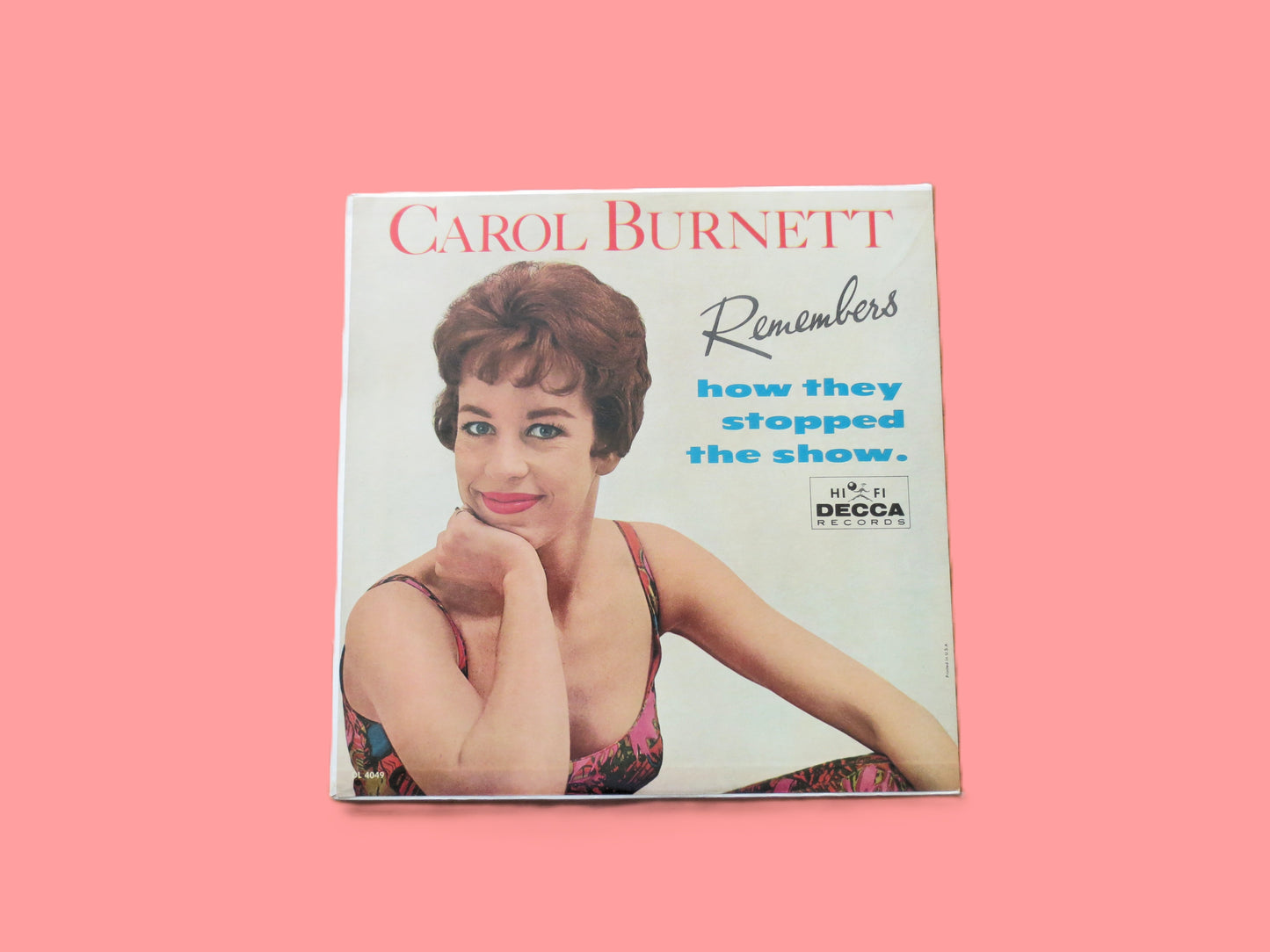 CAROL BURNETT, Debut Album, 1961 Record, Vinyl Lp