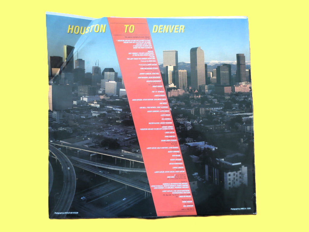 Larry Gatlin & the Gatlin Brothers – Houston to Denver (1984) Vinyl LP