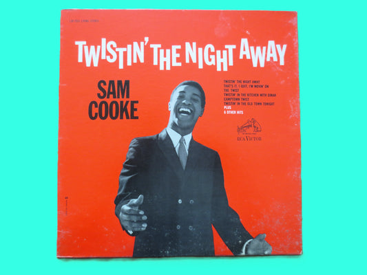 SAM COOKE, Twistin' the Night Away, Vintage Album, 1962 Record, Vinyl Lp