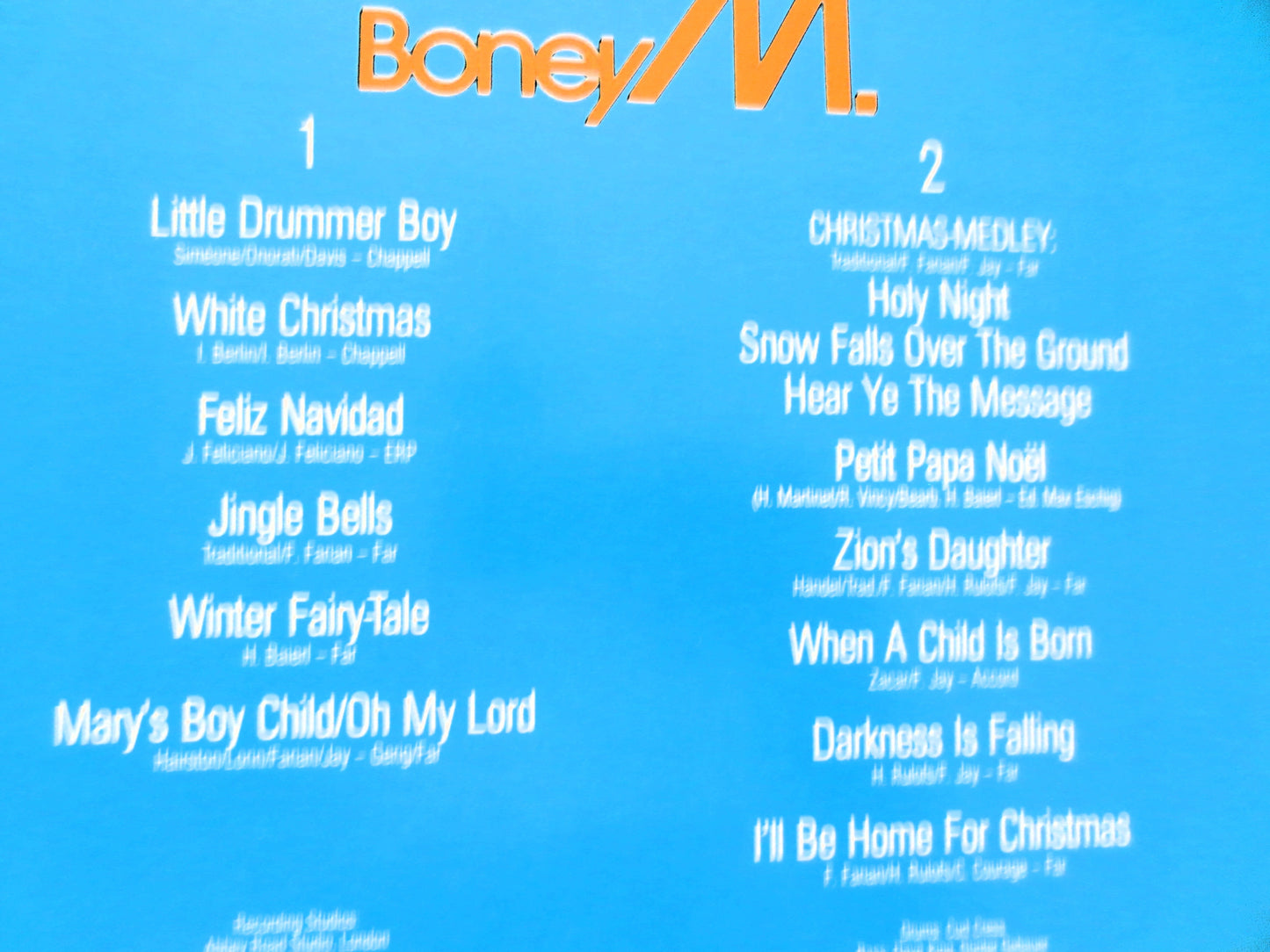 BONEY M, Christmas Album, 1981 Record, Vinyl Lp
