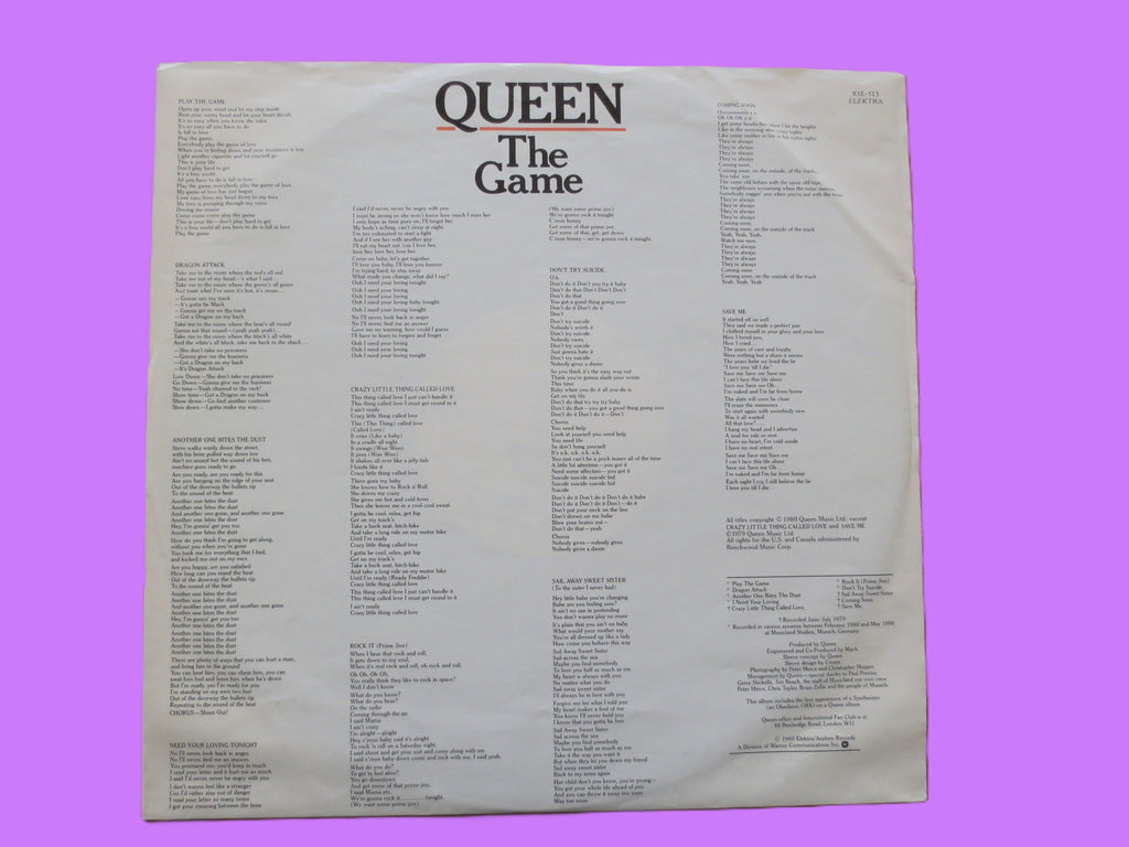 Queen – The Game (1980) Vinyl LP