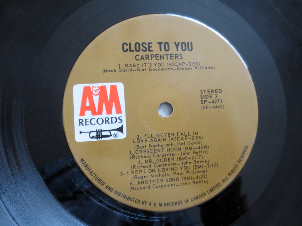 The Carpenters – Close to You (1970) Vinyl LP