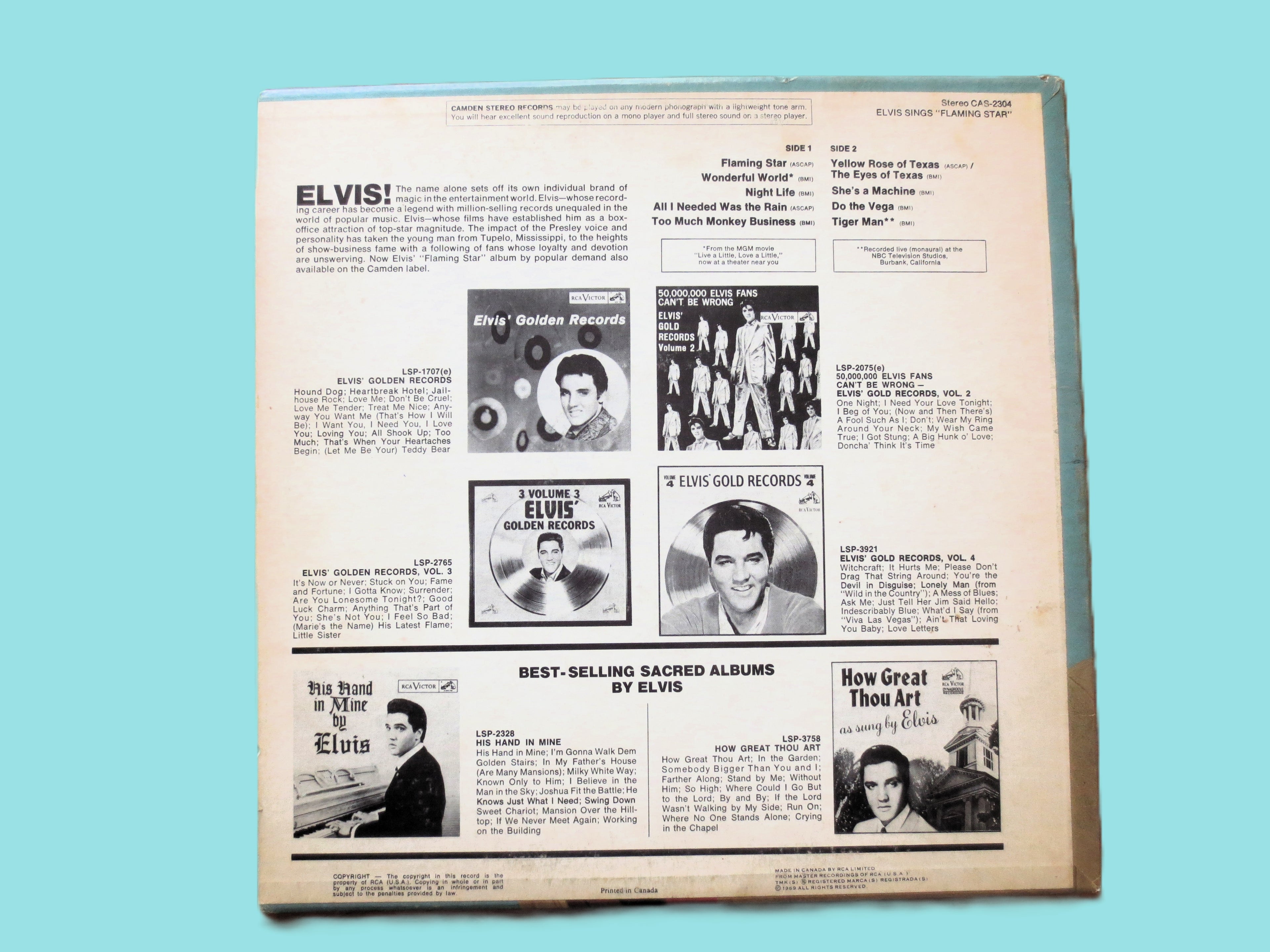 Elvis Presley – Flaming Star (1975) Vinyl LP