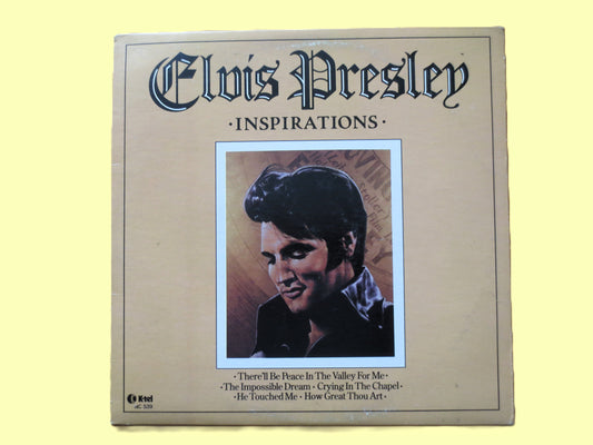 ELVIS PRESLEY, Inspirations, K-Tel Records, Vintage Album, 1981 Record, Vinyl Lp