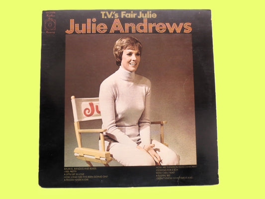 JULIE ANDREWS, TV's Fair Julie, Mary Poppins, Vintage Album, 1972 Record, Vinyl Lp