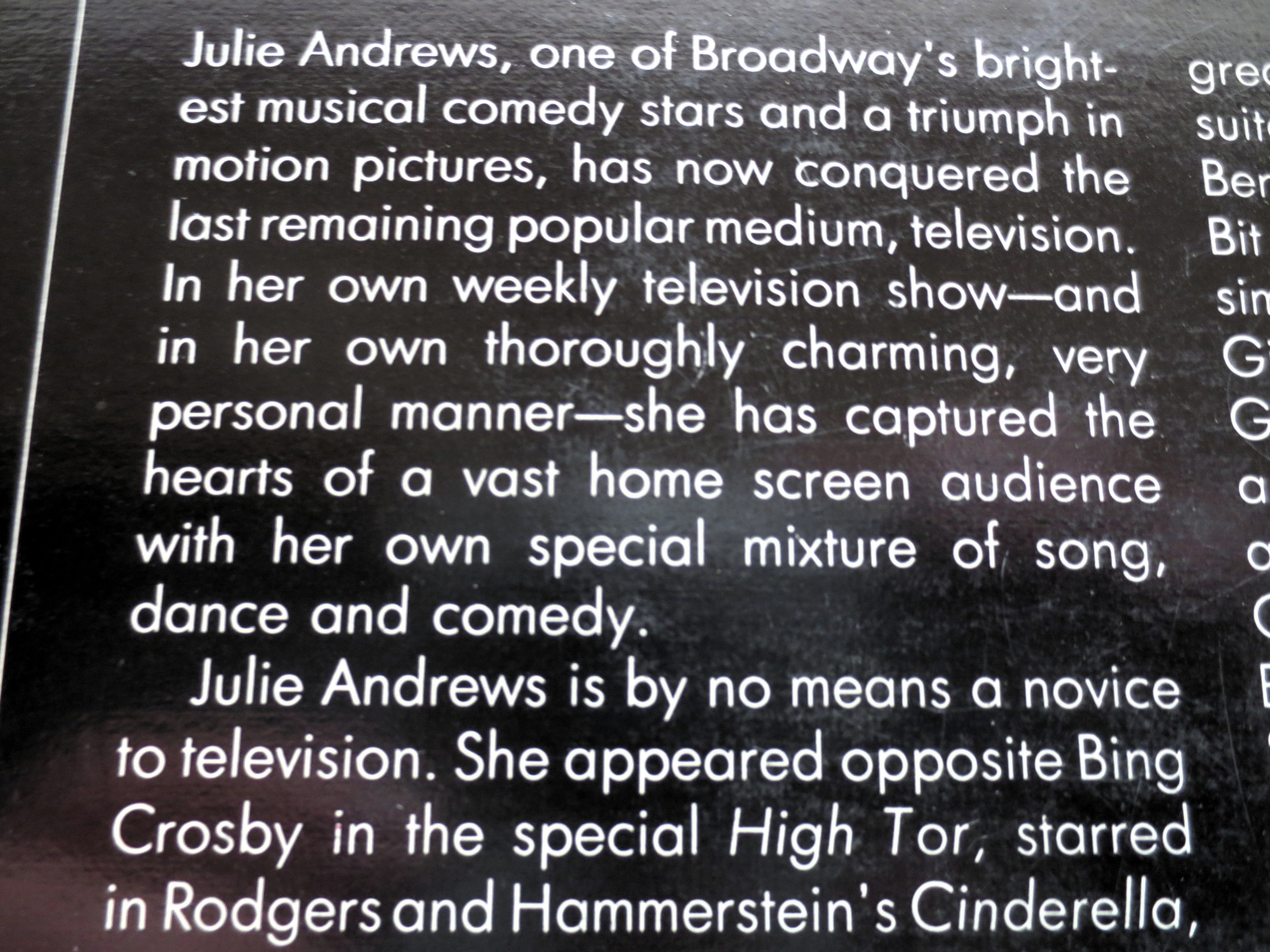 Julie Andrews – TV's Fair Julie (1972) Vinyl LP