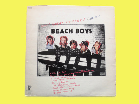 The BEACH BOYS, Wow! Great Concert!, Vintage Album, 1972 Record, Vinyl Lp
