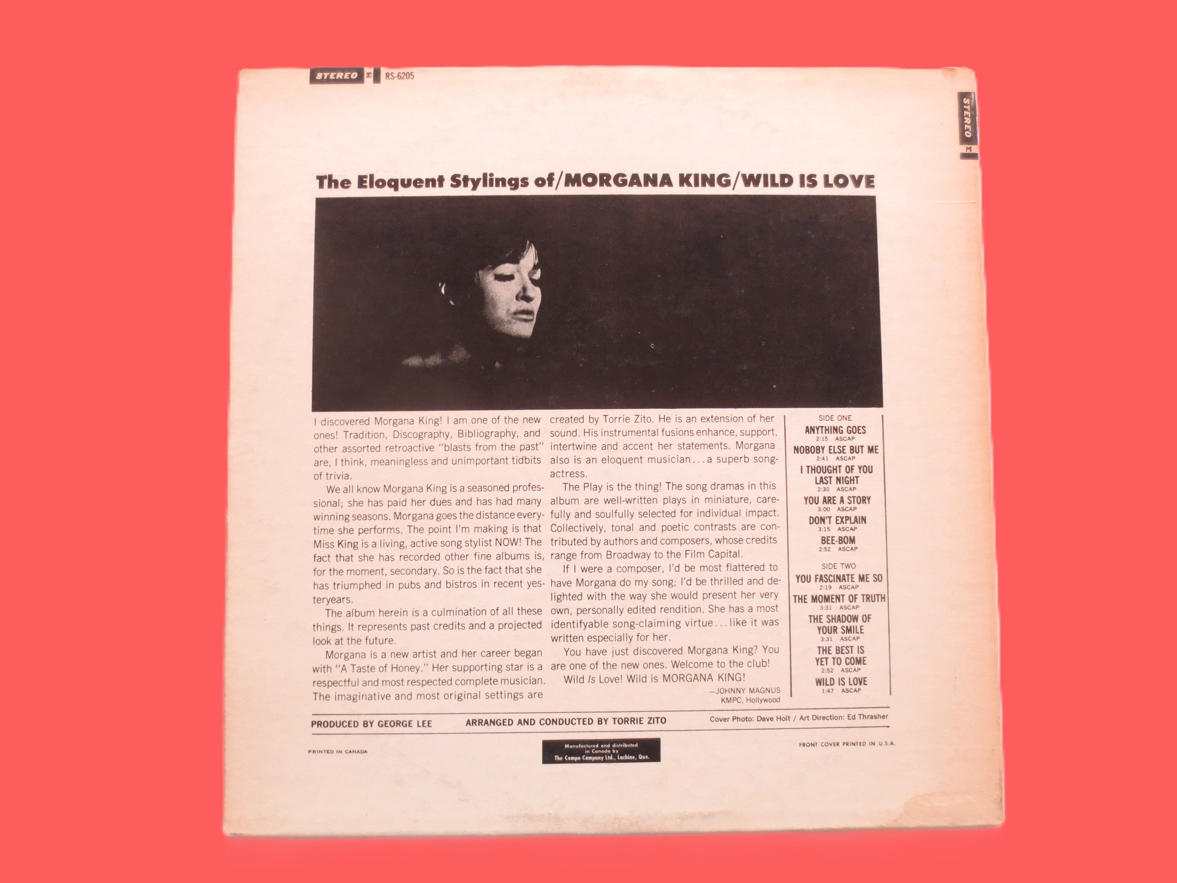 Morgana King – Wild Is Love (1966) Vinyl LP