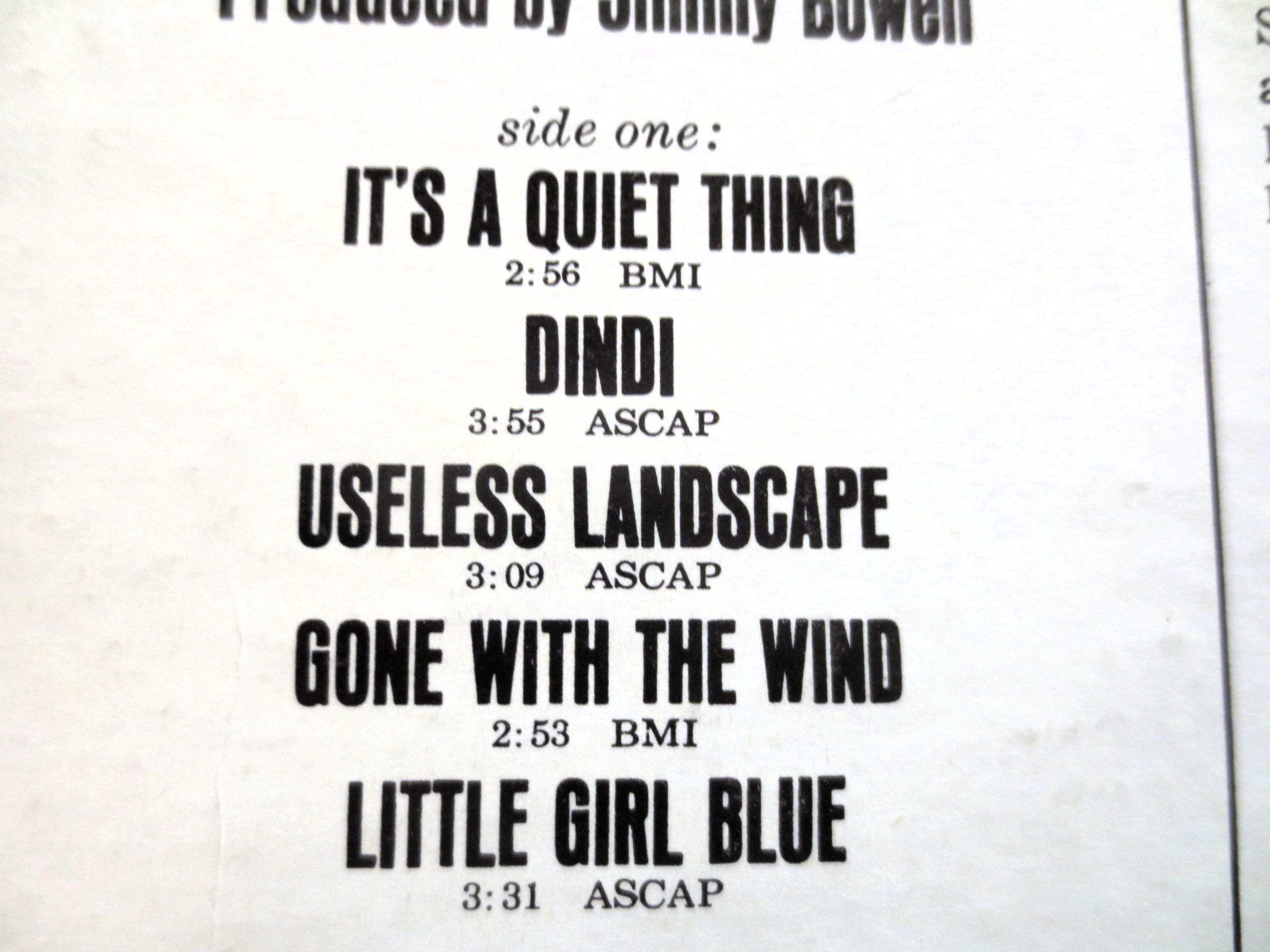 Morgana King – It's a Quiet Thing (1966) Vinyl LP