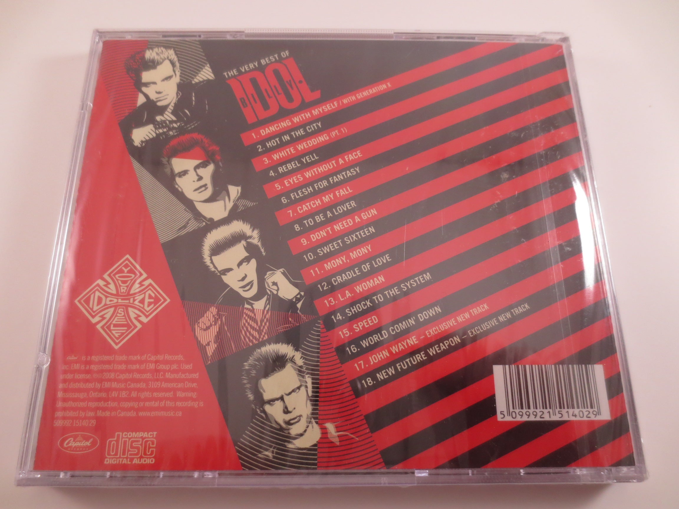 Billy Idol – Greatest Hits (Factory Sealed) CD