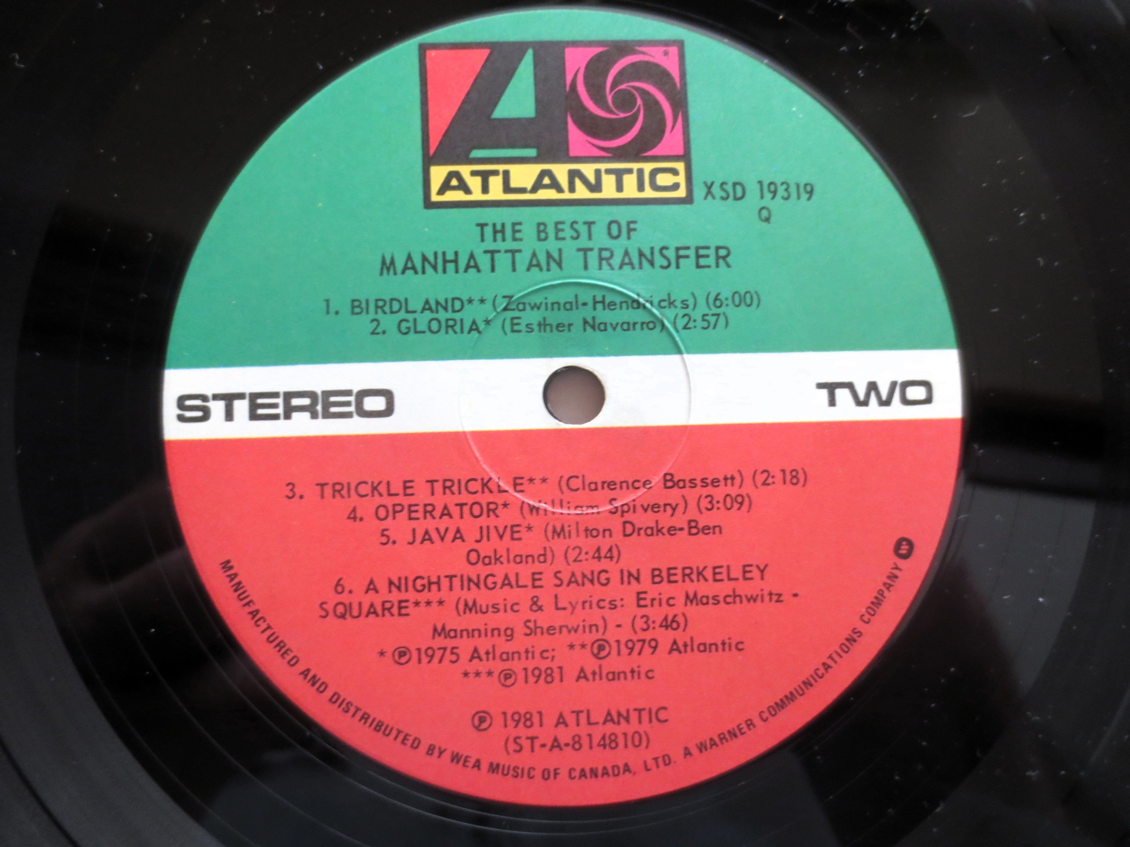 The Manhattan Transfer – The Best of the Manhattan Transfer (1981) Vinyl LP