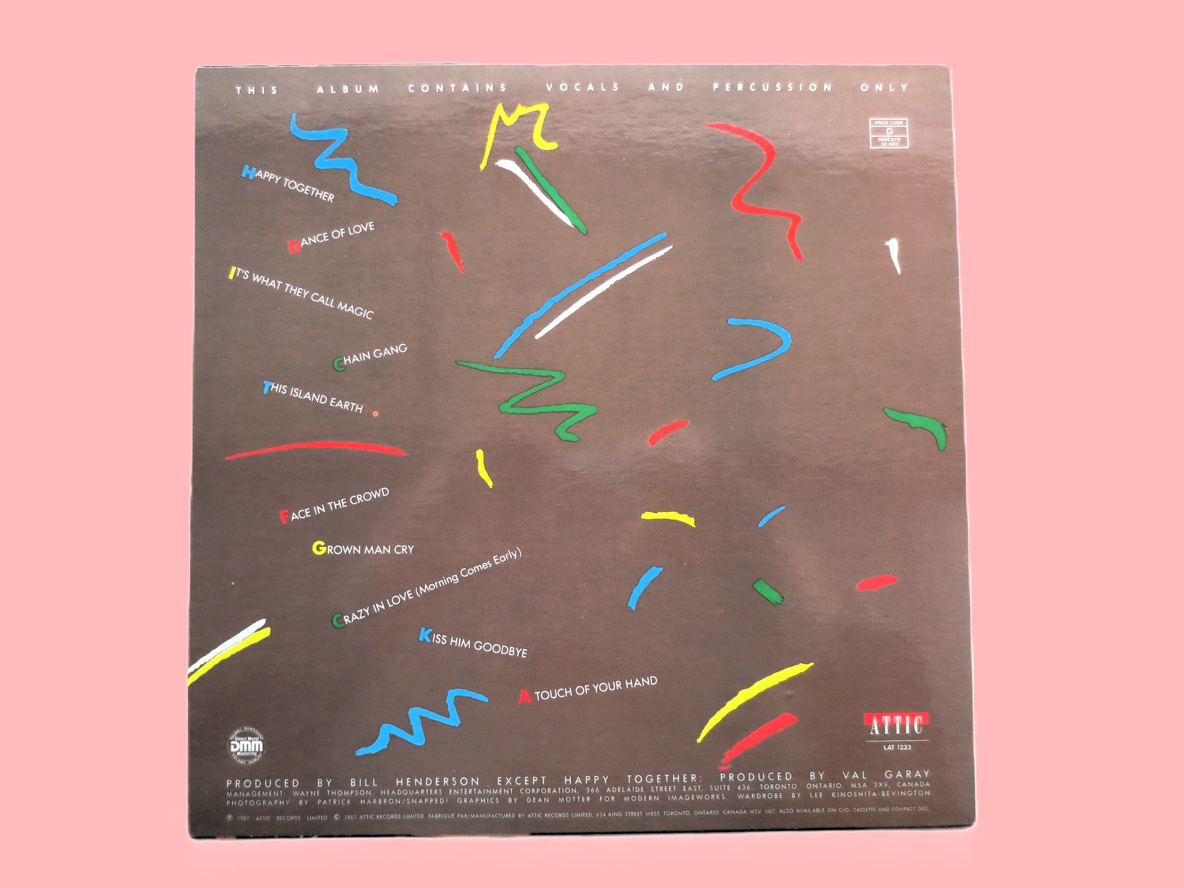 The Nylons – Happy Together (1987) Vinyl LP