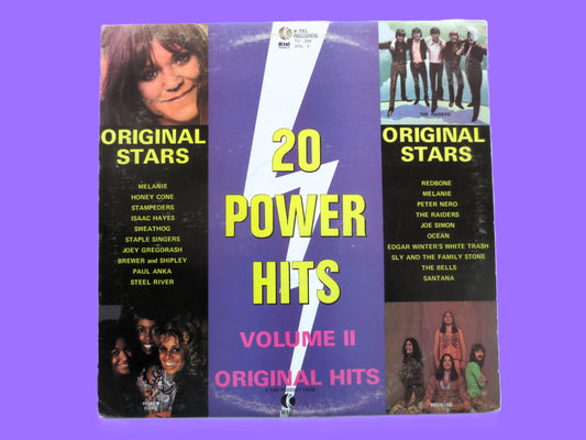 K-TEL Records, 20 POWER Hits, Vintage Album, circa 1970 Record, Vinyl Lp