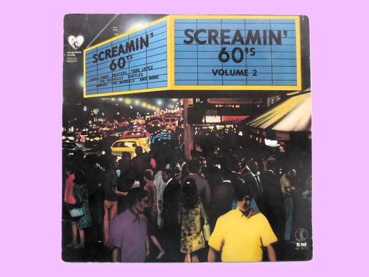 SCREAMIN' 60's, Volume 2, K-Tel Records, Vintage Album, 1984 Record, Vinyl Lp