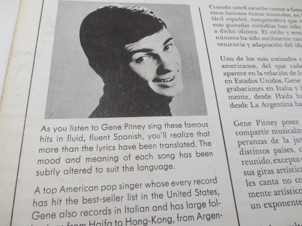Gene Pitney – Español (1966) Vinyl LP
