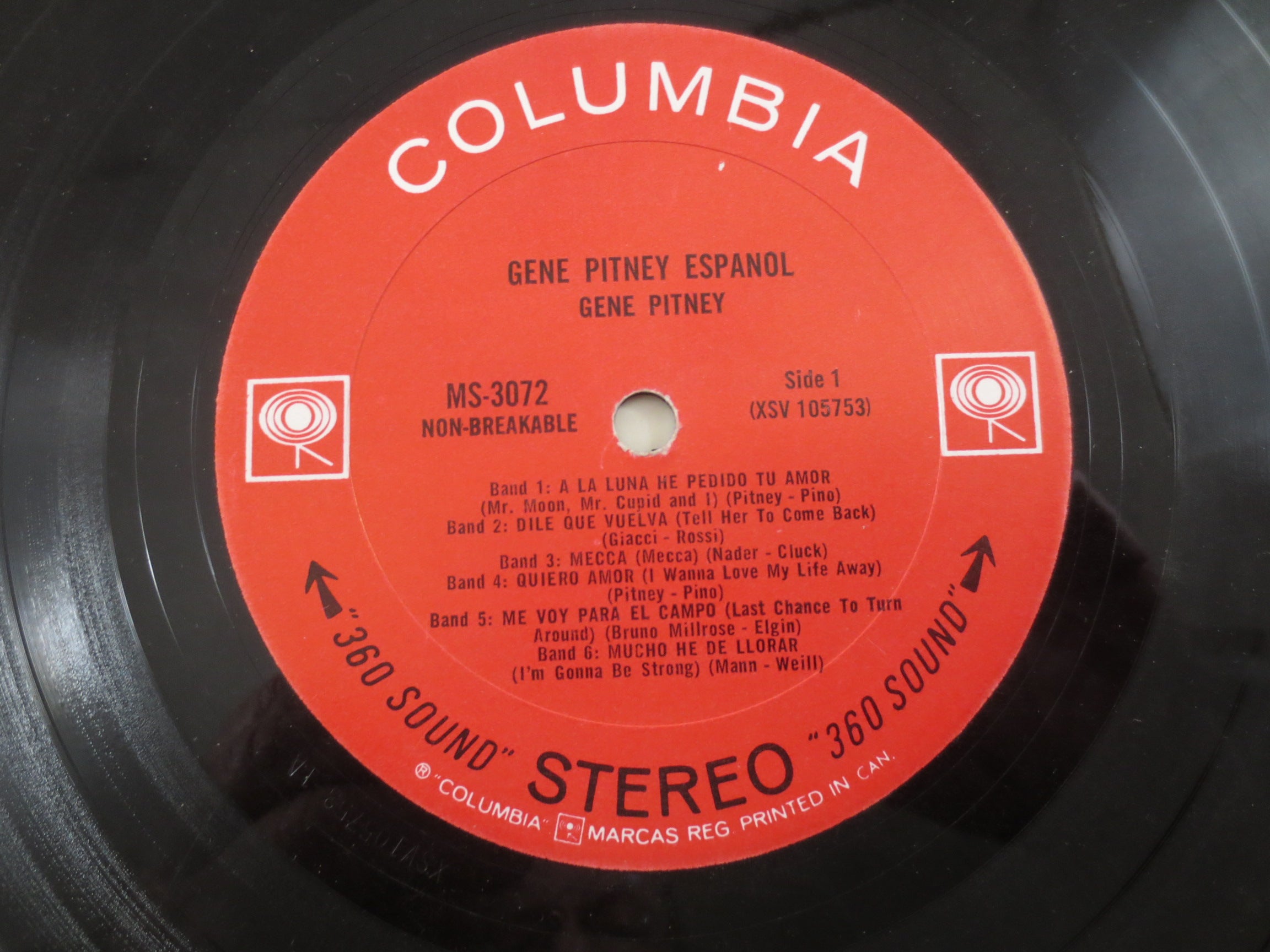 Gene Pitney – Español (1966) Vinyl LP