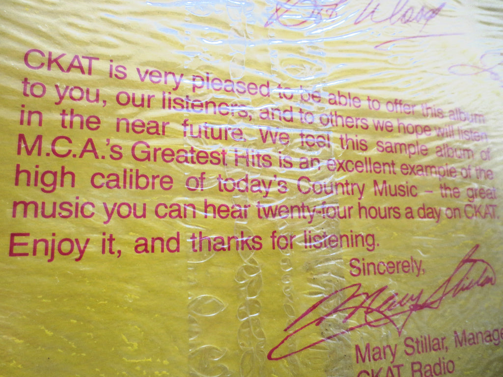 CKAT Country 101 – MCA Greatest Hits Promo (1985) Vinyl LP – Factory Sealed