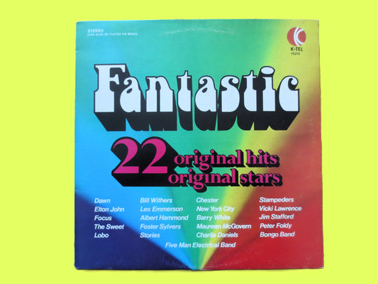 FANTASTIC, 22 Original Hits, K-TEL Records, Vintage Album, 1973 Record, Vinyl Lp