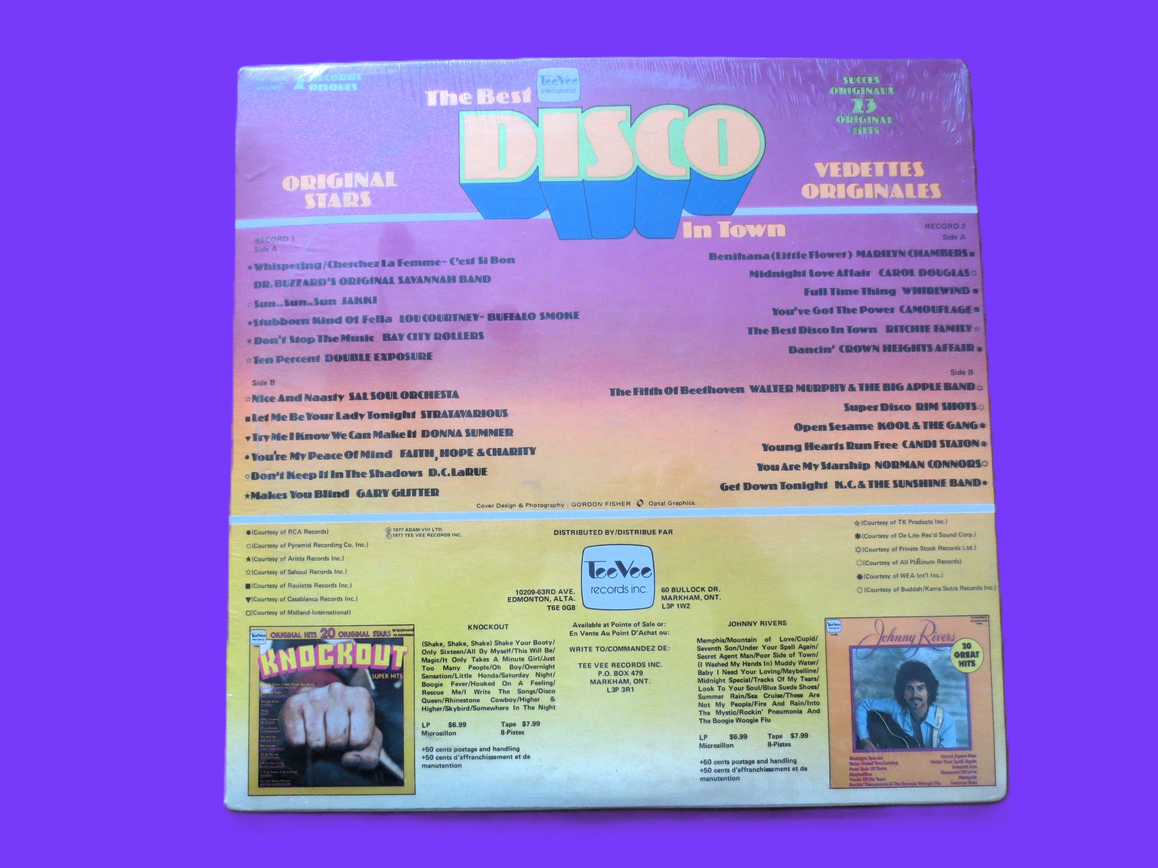 The Best Disco in Town – Tee Vee Records (1977) Vinyl 2xLP — Factory Sealed
