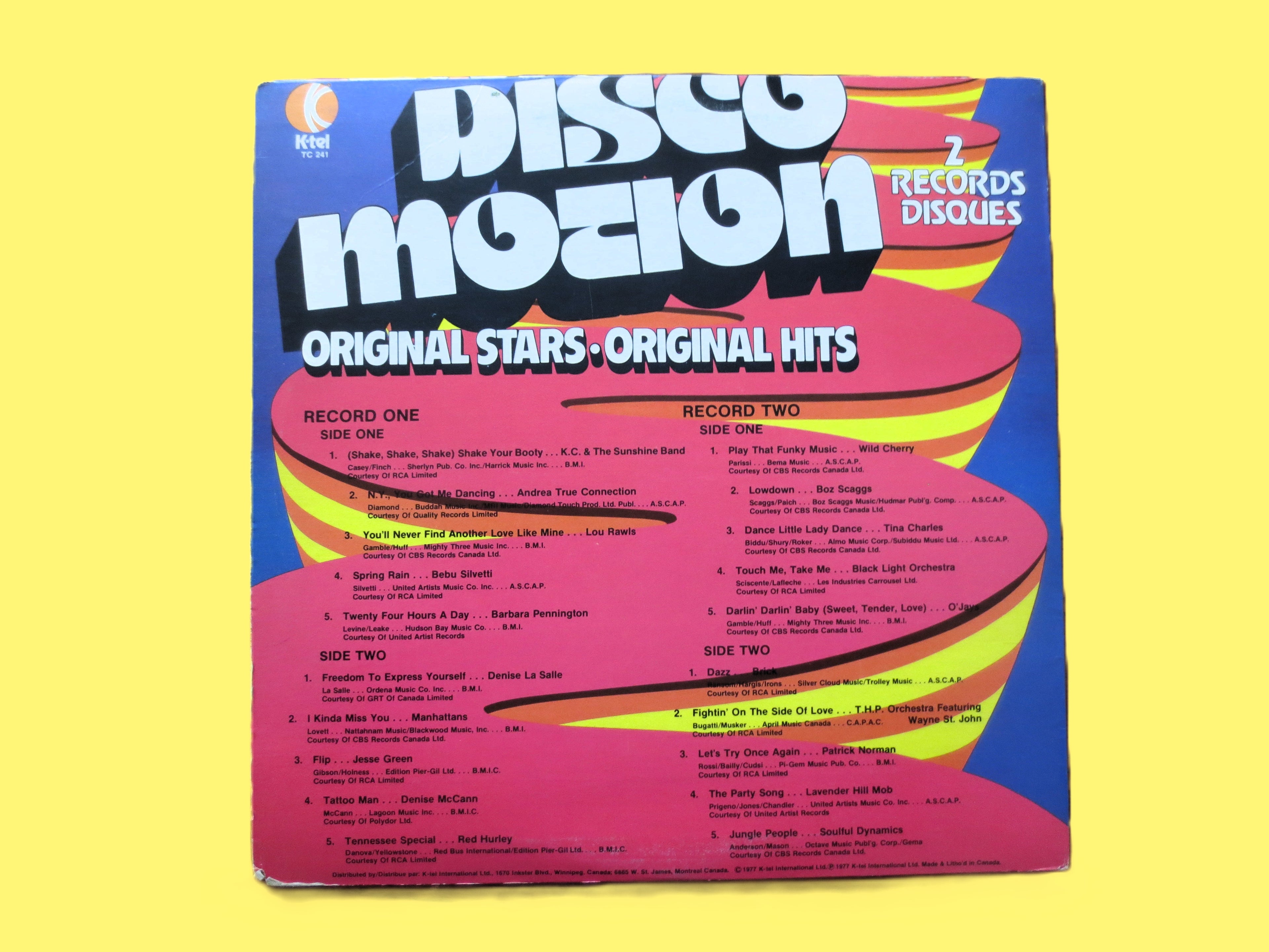 K-Tel – Disco Motion (1977) Vinyl 2xLP