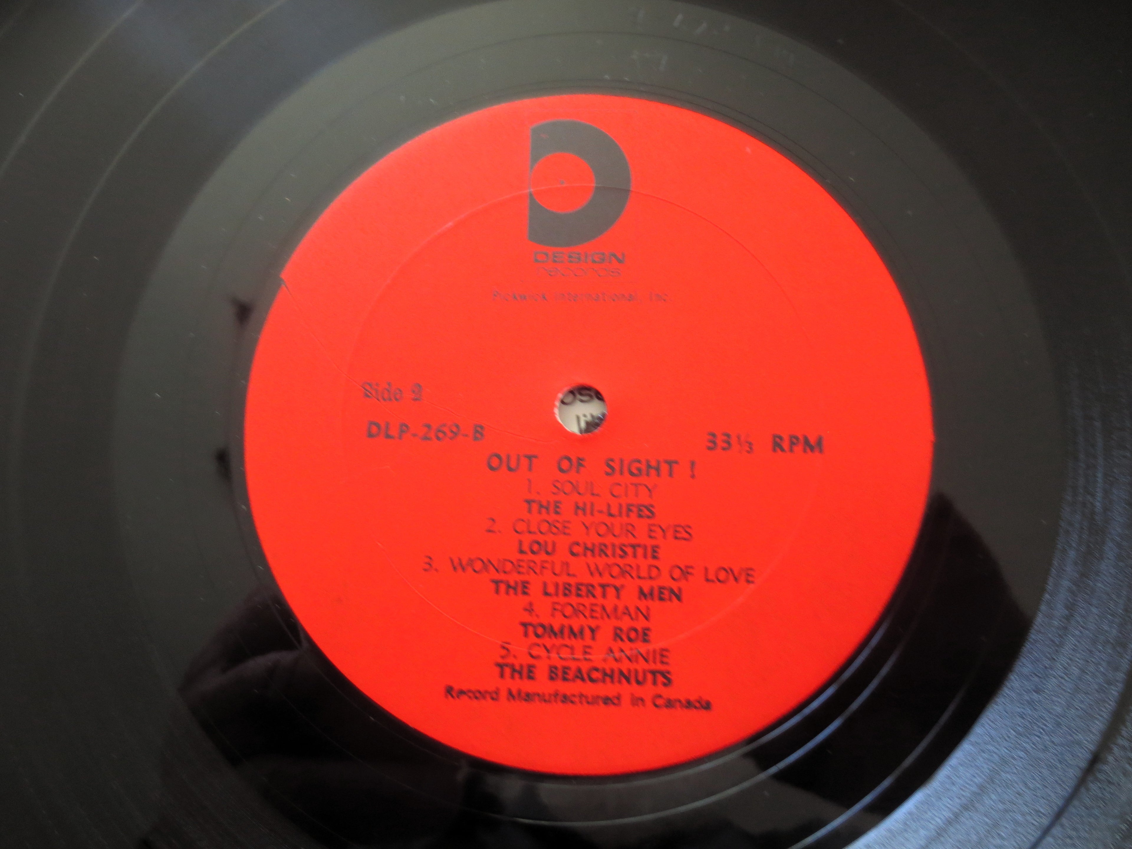 Out of Sight (1967) Vinyl LP