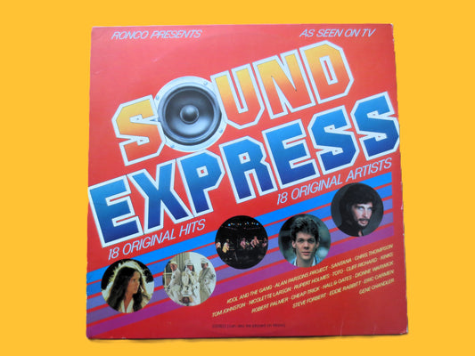 SOUND EXPRESS, Ronco Records, Vintage Album, 1980 Record, Vinyl Lp