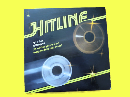 K-TEL Records, HITLINE, 2 Discs, Vintage Album, 1980 Record, Vinyl Lp