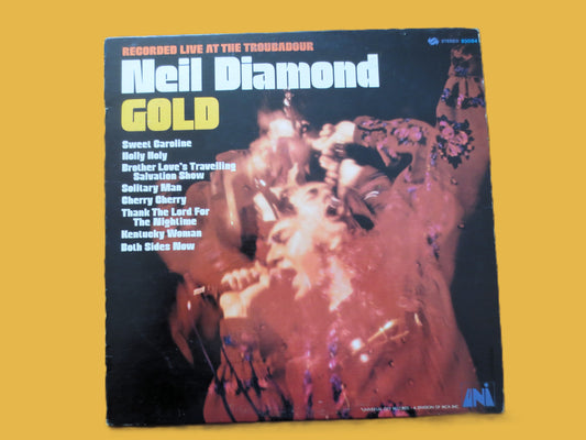 NEIL DIAMOND, Gold, Vintage Album, 1970 Record, Vinyl Lp