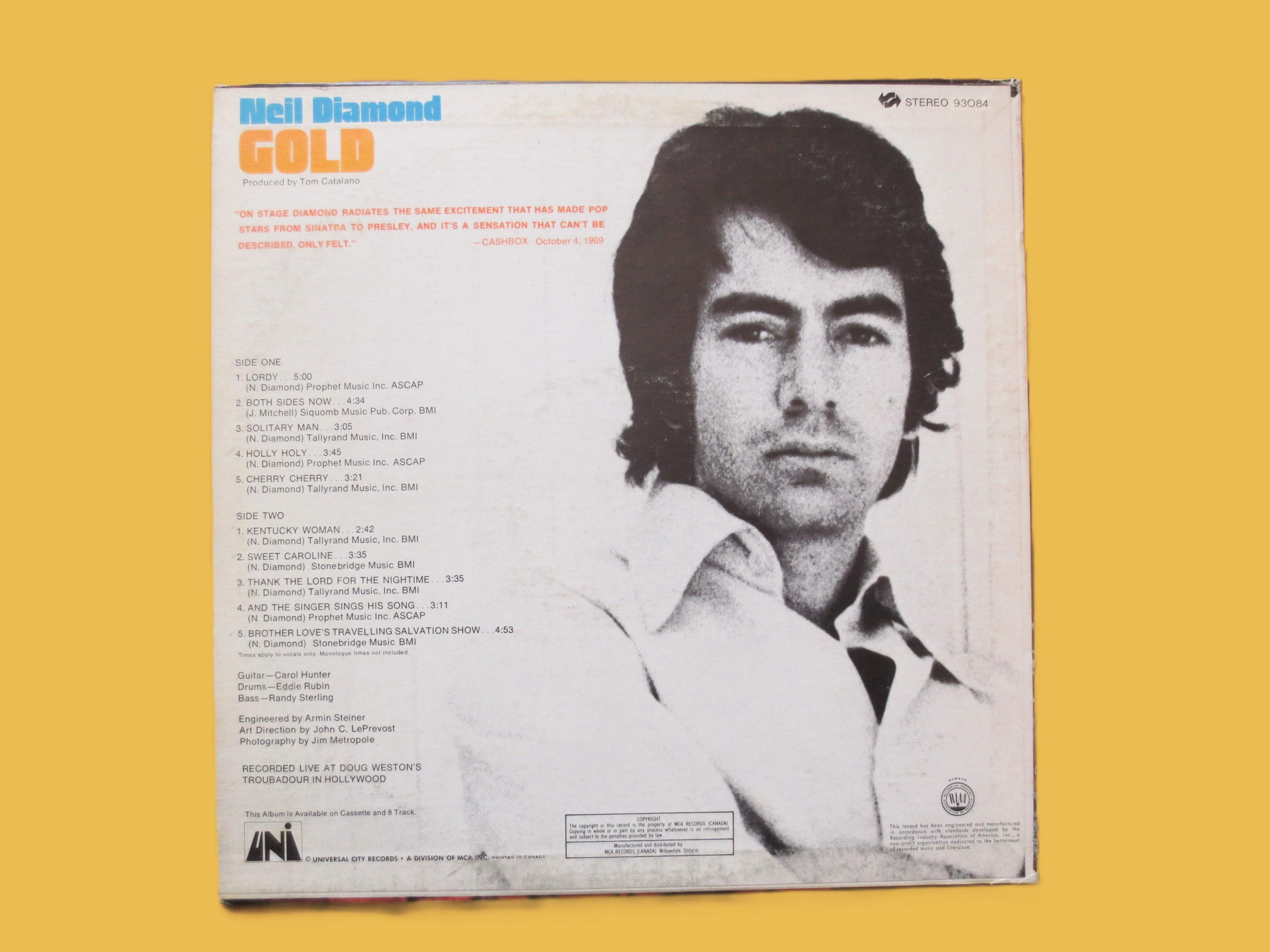 Neil Diamond – Gold (1970) Vinyl LP