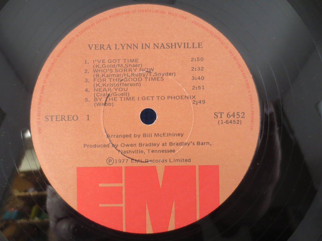 Vera Lynn – Vera Lynn in Nashville (1977) Vinyl LP