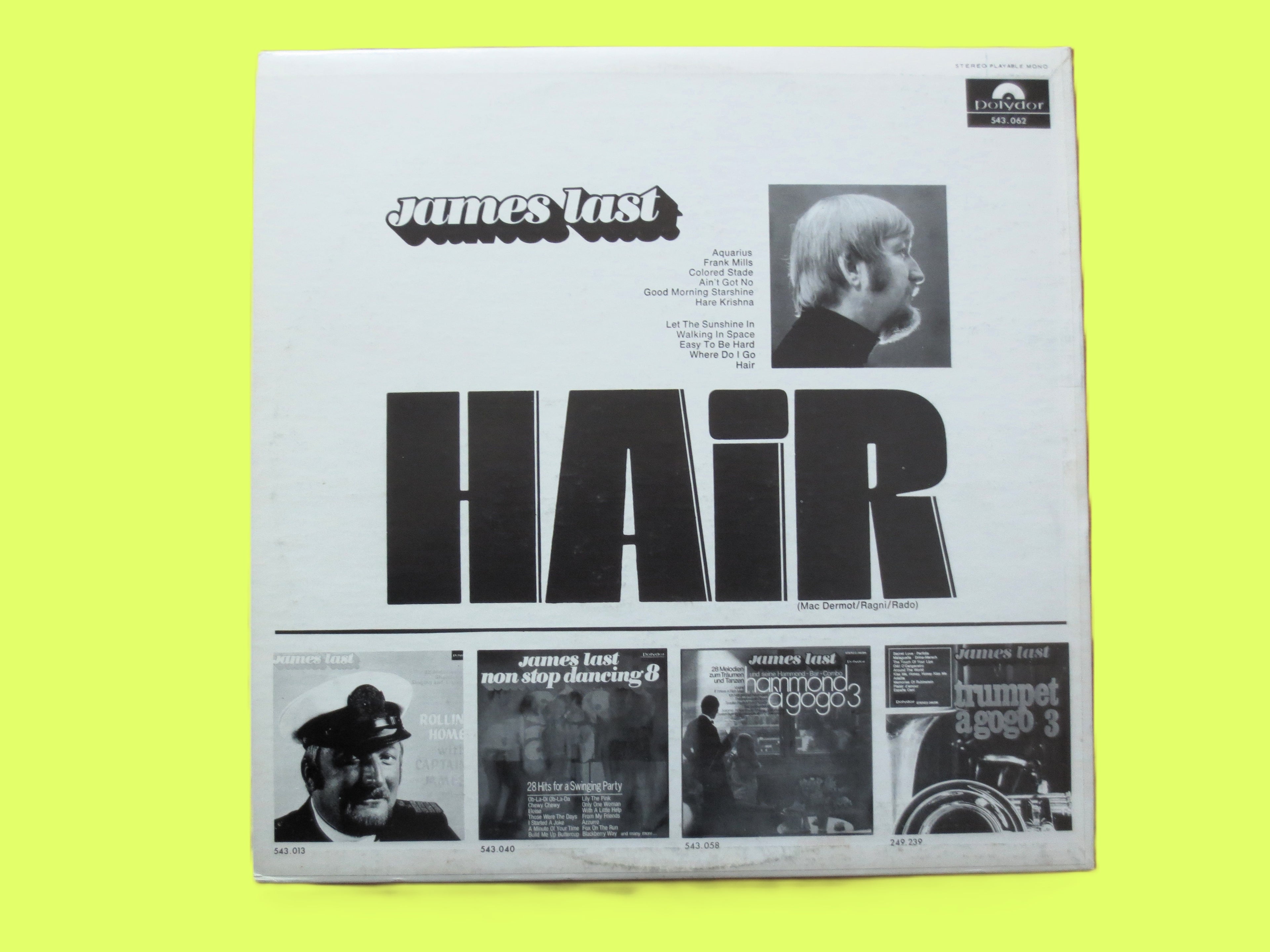James Last – Hair (1969) Vinyl LP