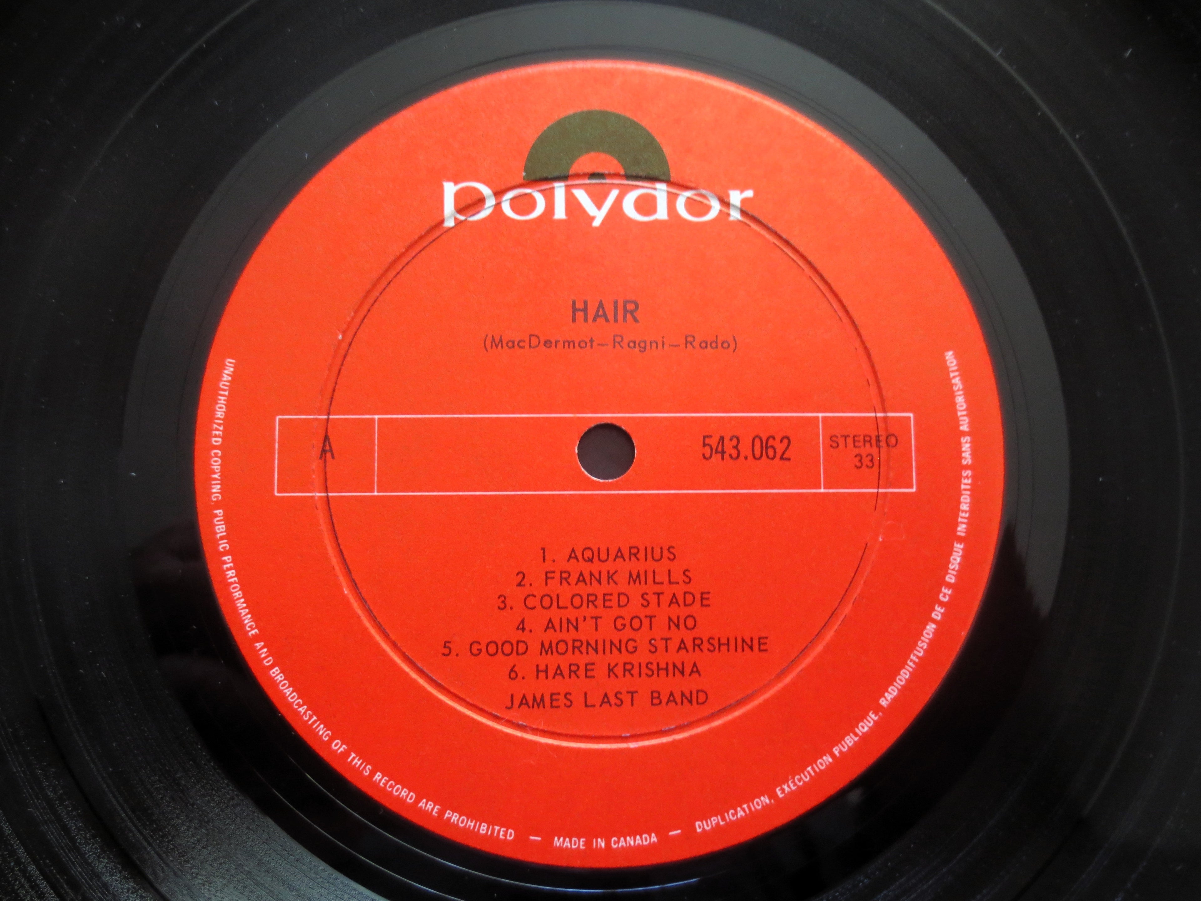 James Last – Hair (1969) Vinyl LP
