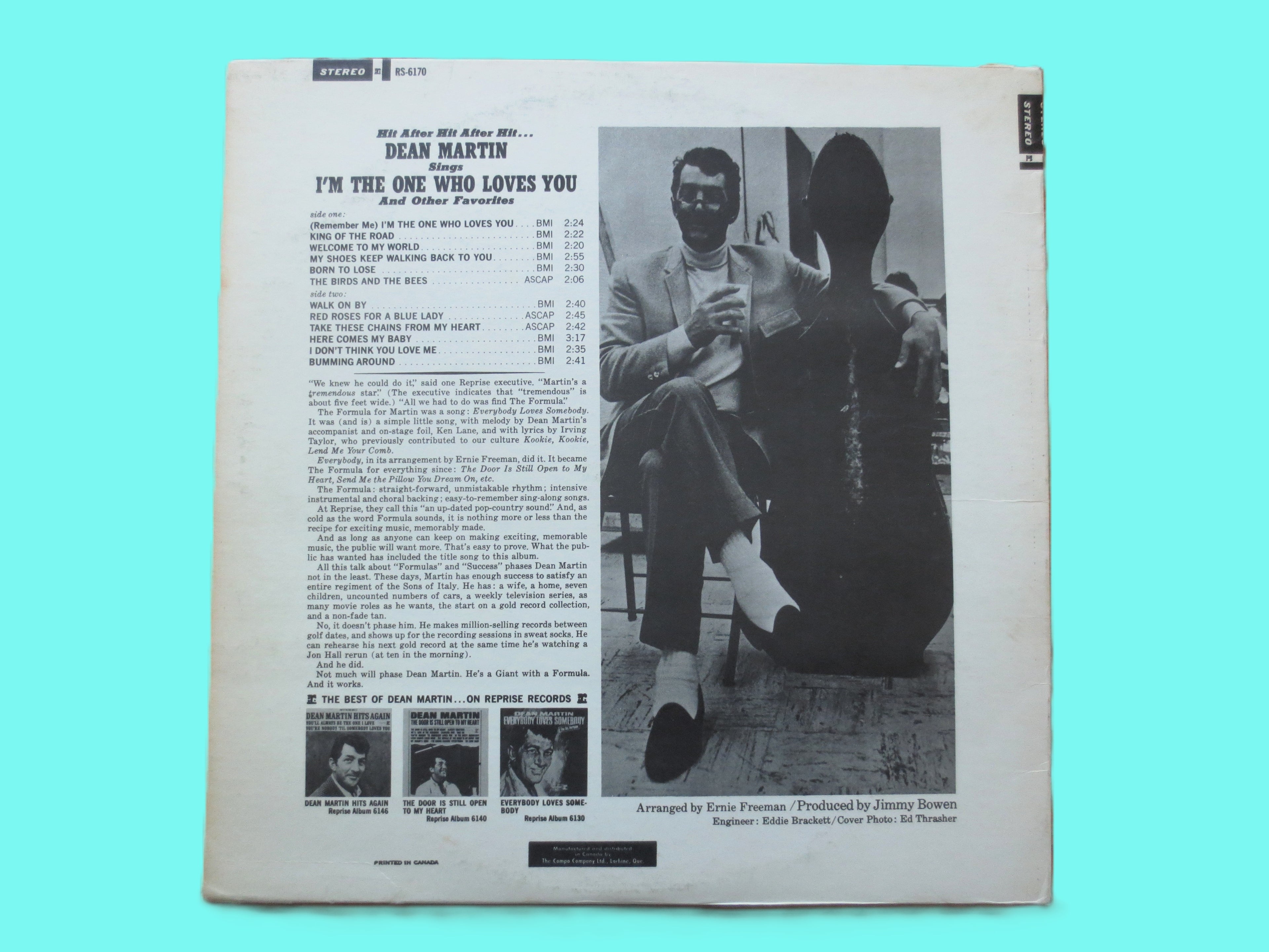 Dean Martin – I’m the One Who Loves You (1965) Vinyl LP