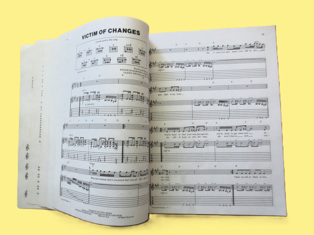 Judas Priest – Classics Sheet Music Book (1987)