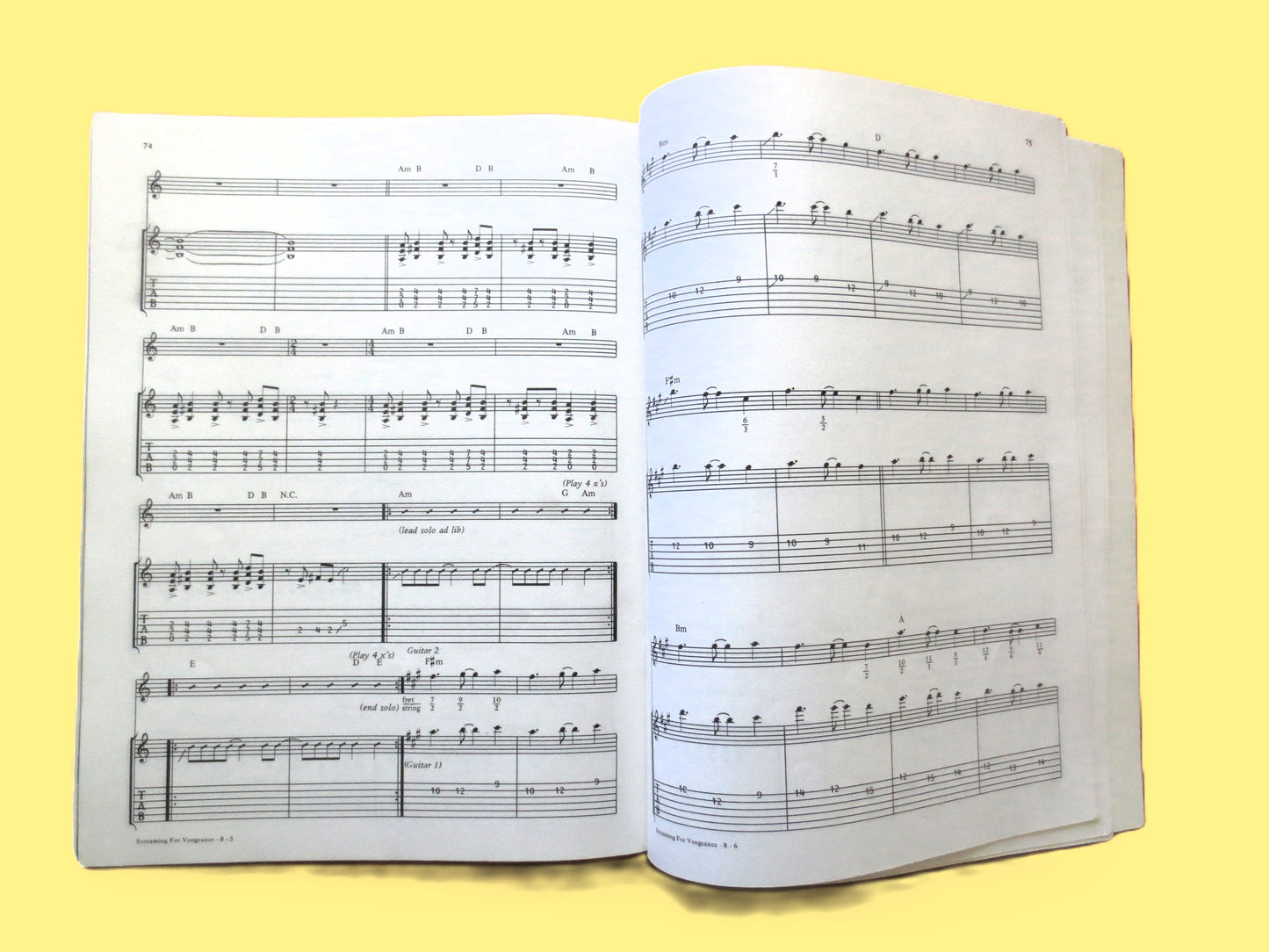 JUDAS PRIEST, Classics, Sheet Music Book, 1987 Songbook