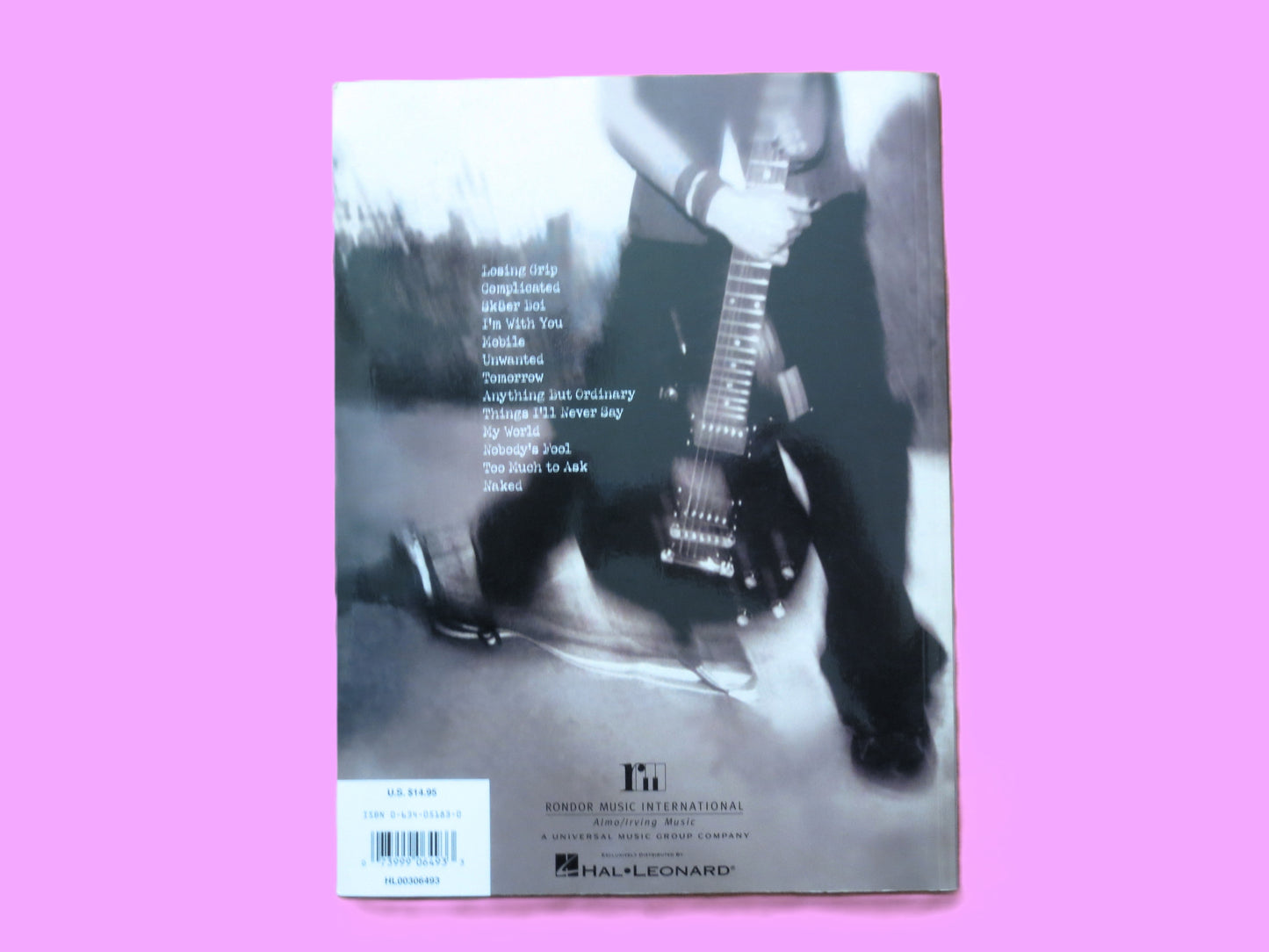 AVRIL LAVIGNE, Let Go, Sheet Music Book, 2002 Songbook