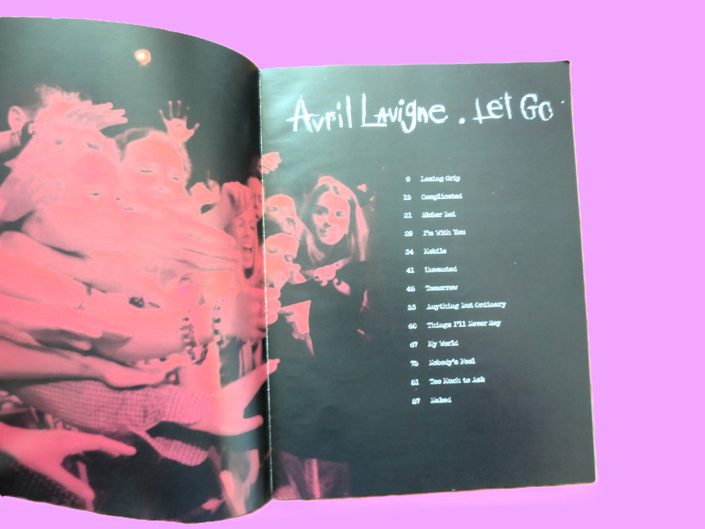 AVRIL LAVIGNE, Let Go, Sheet Music Book, 2002 Songbook