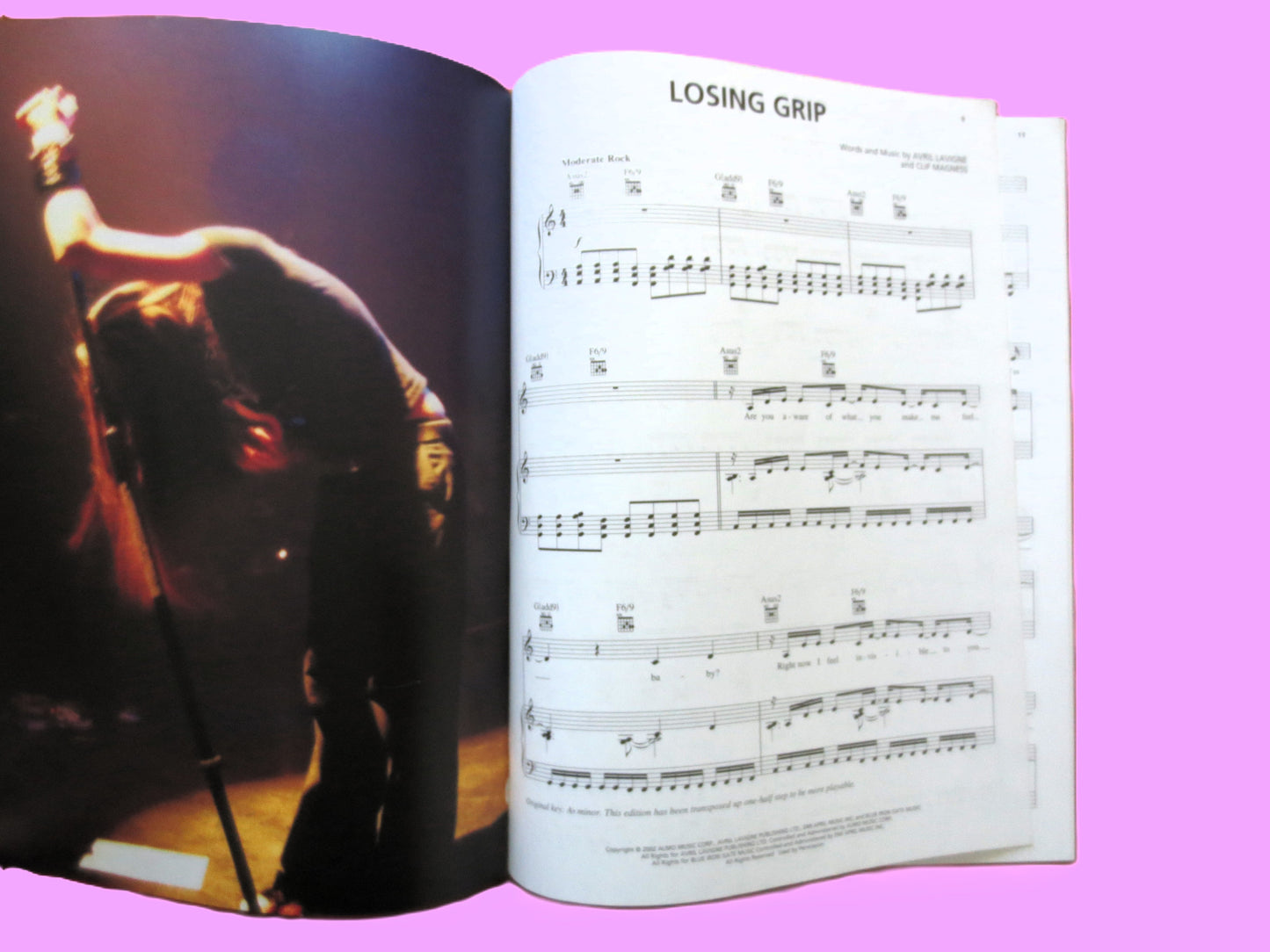 AVRIL LAVIGNE, Let Go, Sheet Music Book, 2002 Songbook